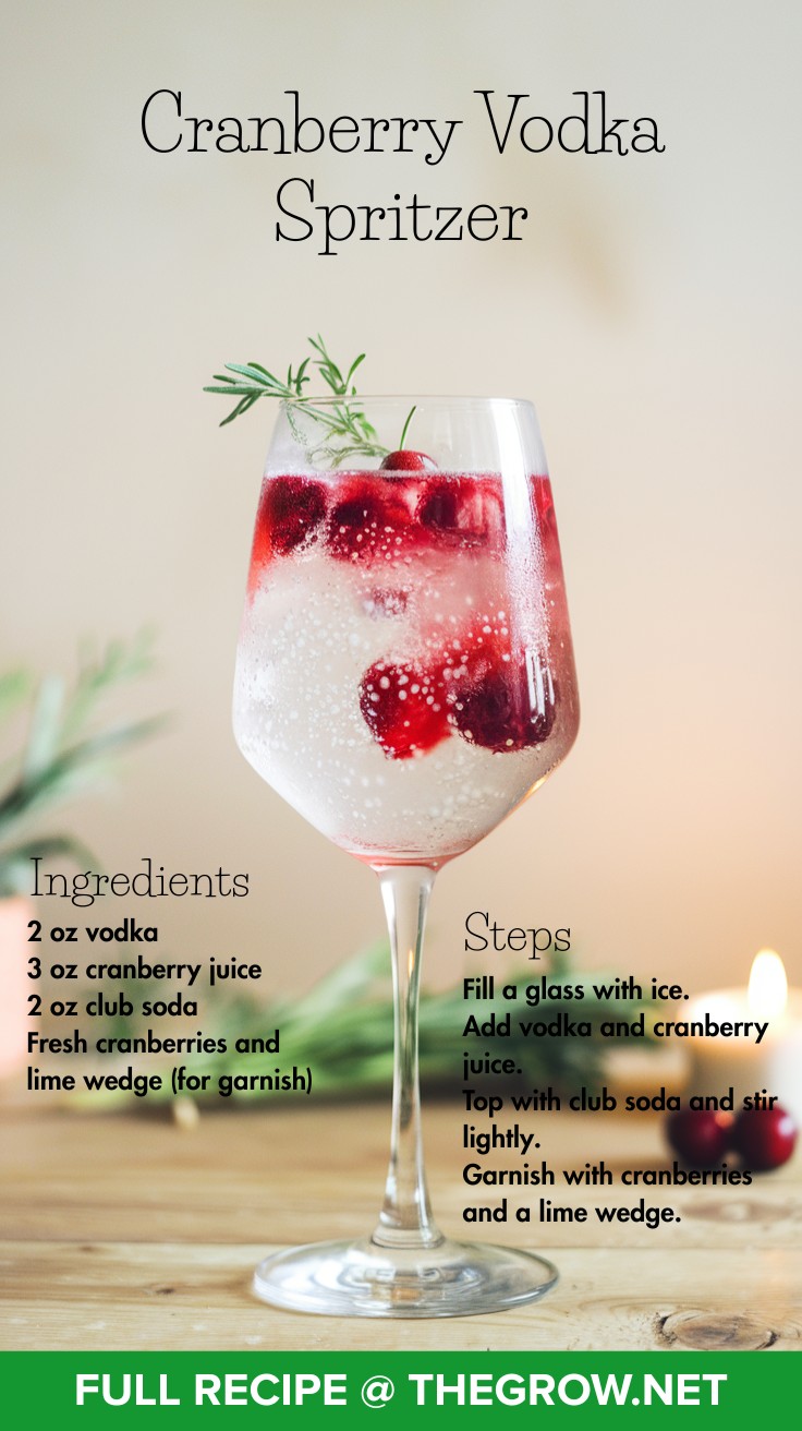 cranberry vodka spritzer