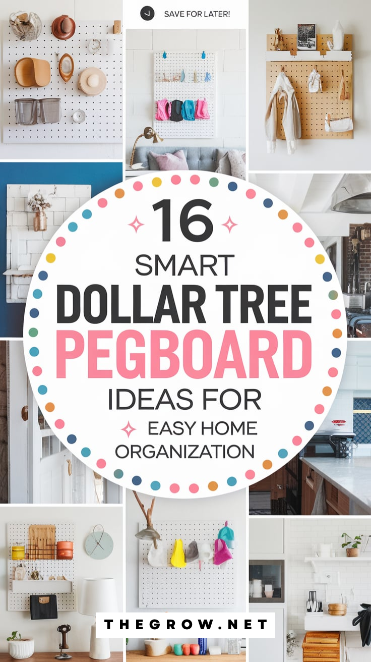 Dollar Tree Pegboard Ideas