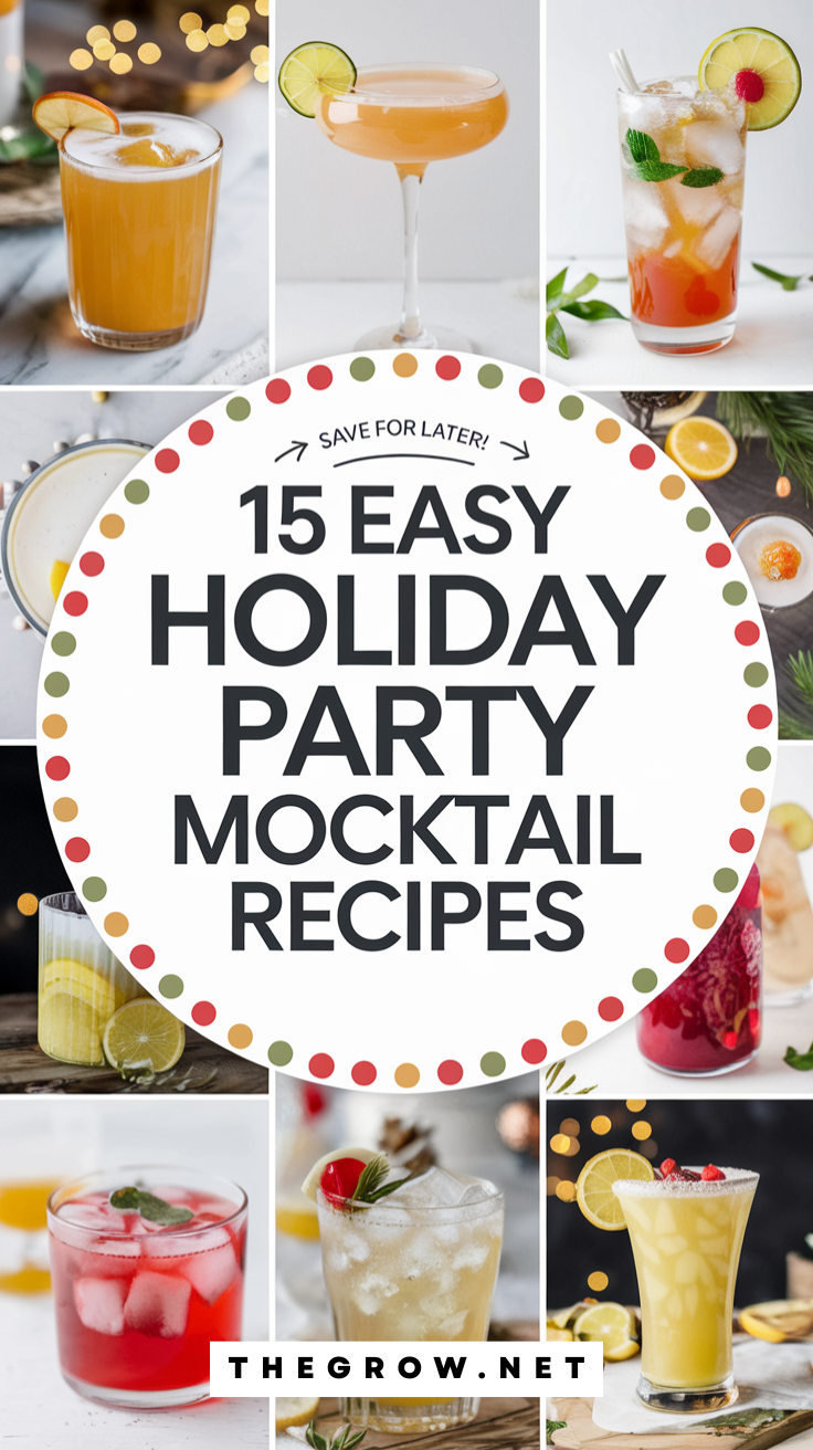 Holiday Party Mocktail Recipes