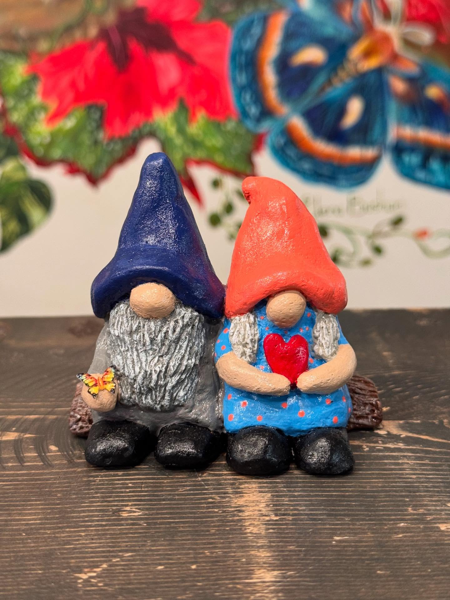 Upcycled Christmas Gnome Figurines