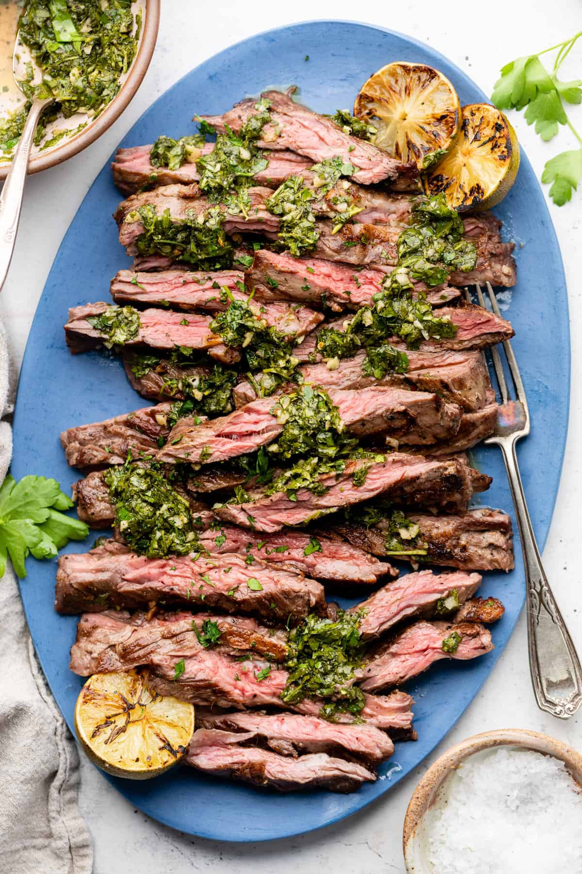Grilled Steak with Chimichurri Sauce
