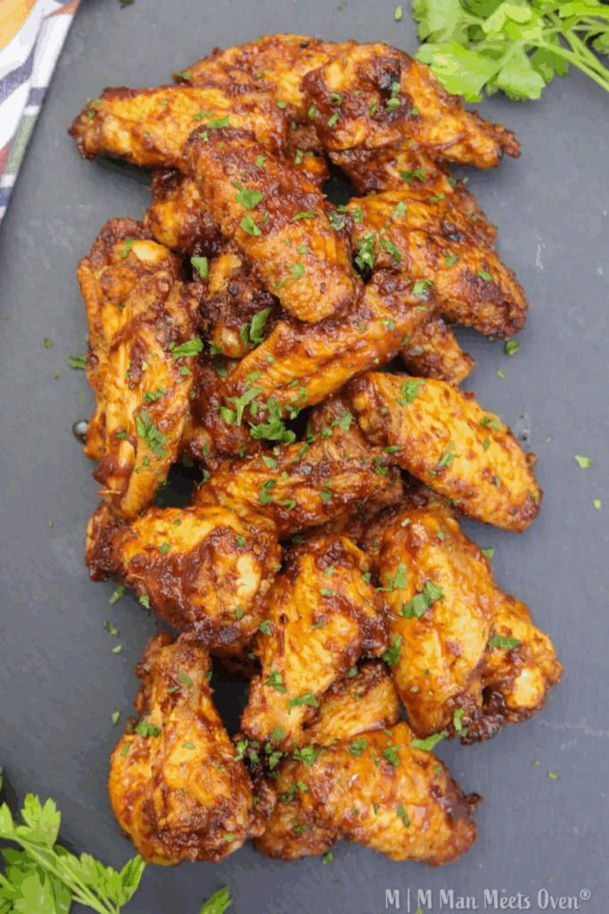 Smoked Chicken Wings with Honey Chipotle Glaze