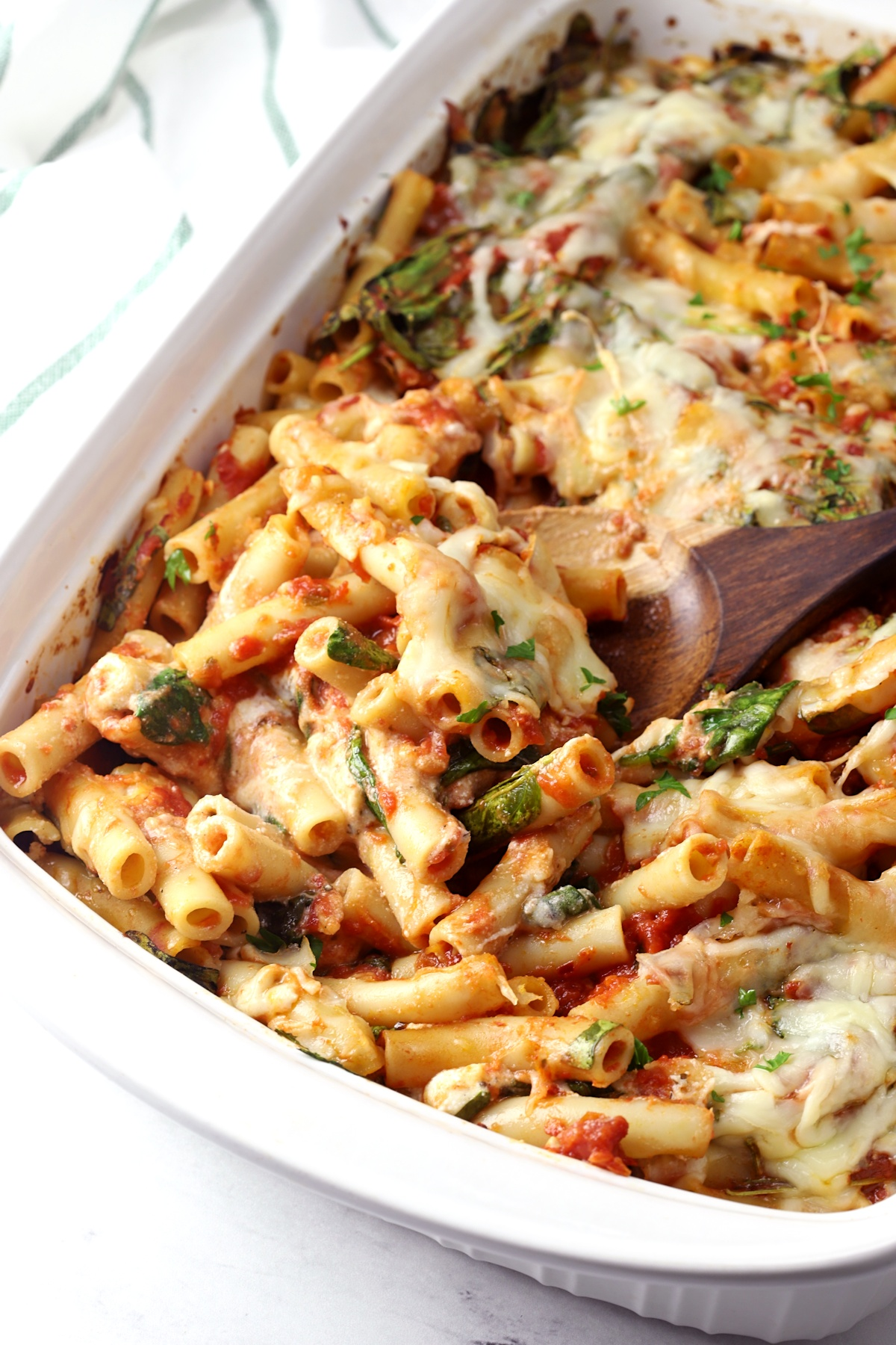 Baked Ziti with Spinach and Ricotta