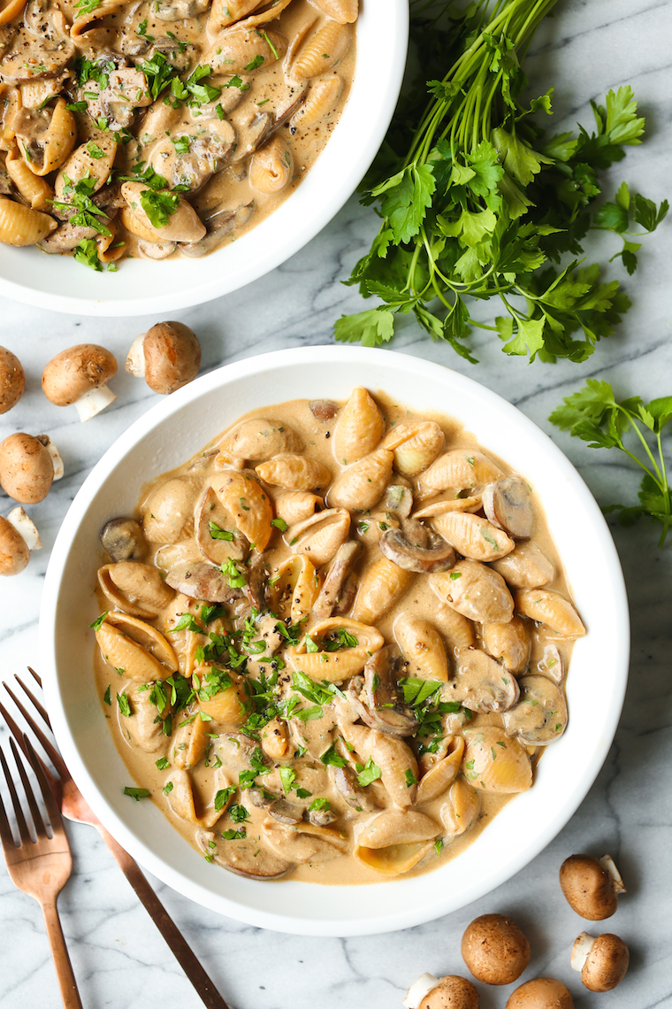 Mushroom Stroganoff Pasta