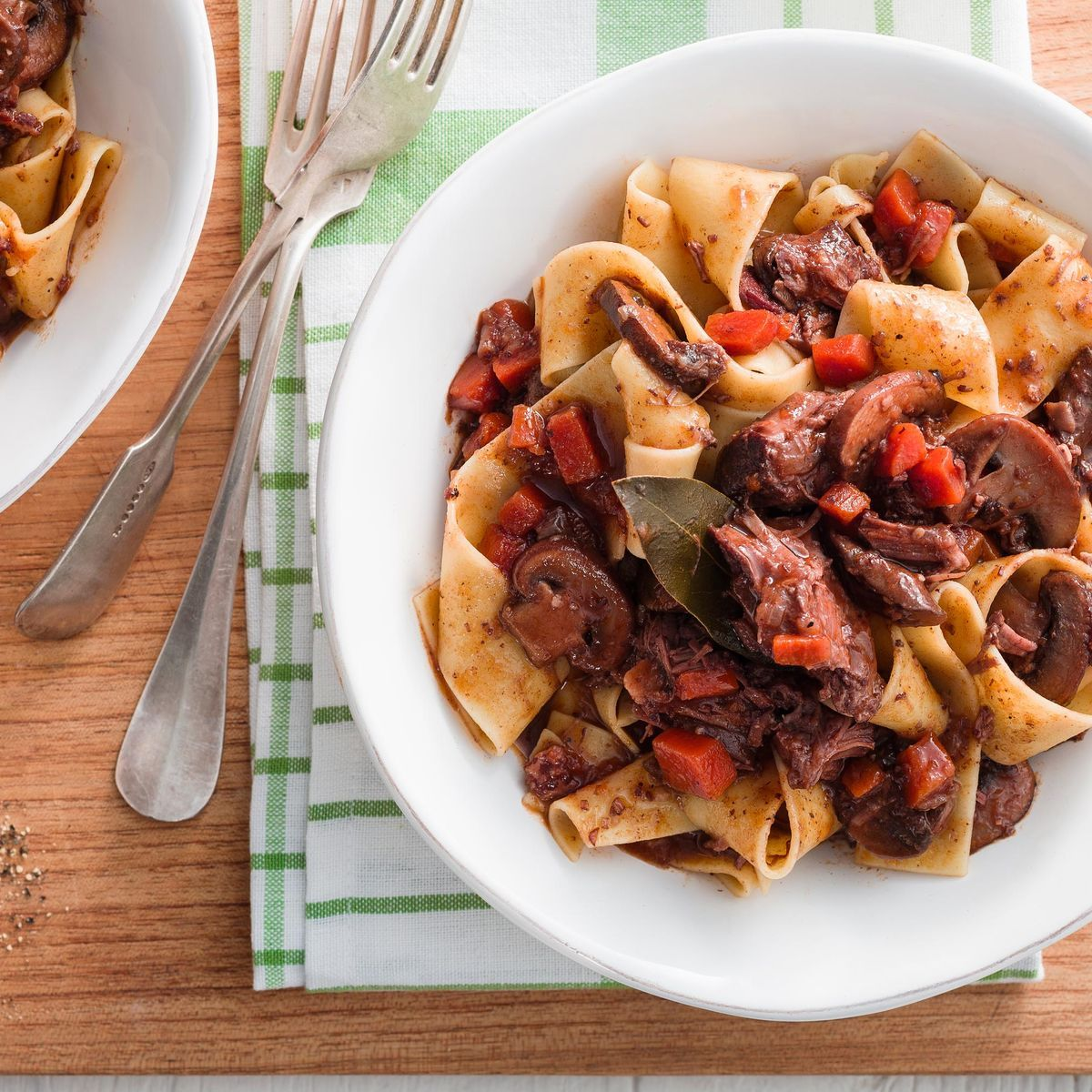Beef and Mushroom Ragu with Pappardelle
