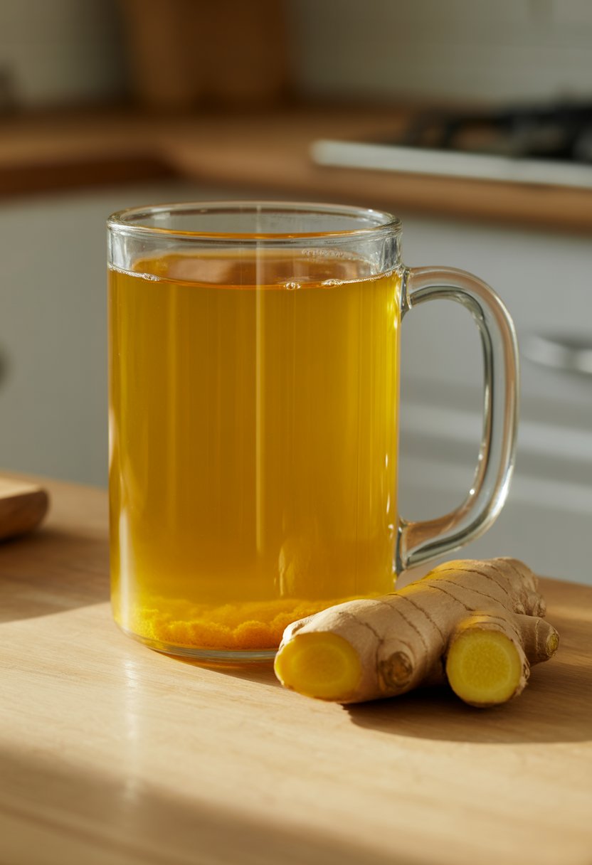 Warm Turmeric Ginger Water