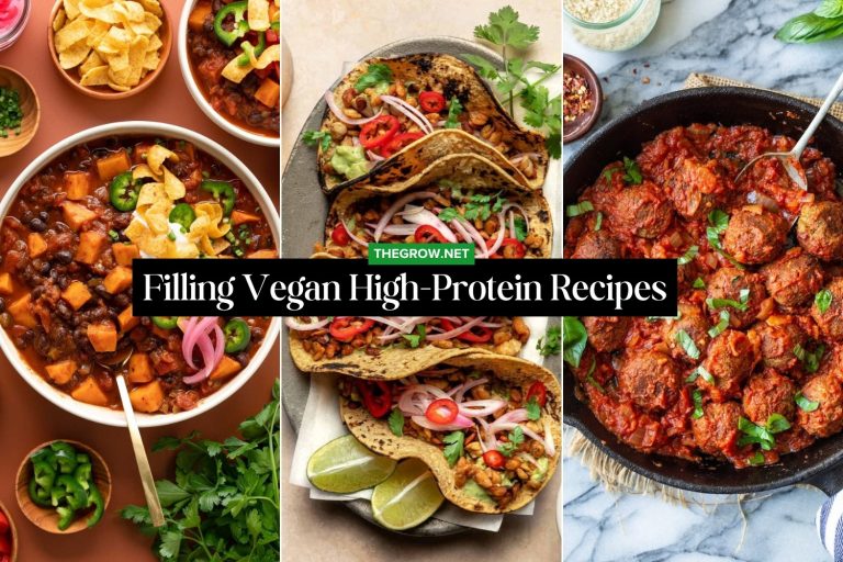 Filling Vegan High Protein Recipes