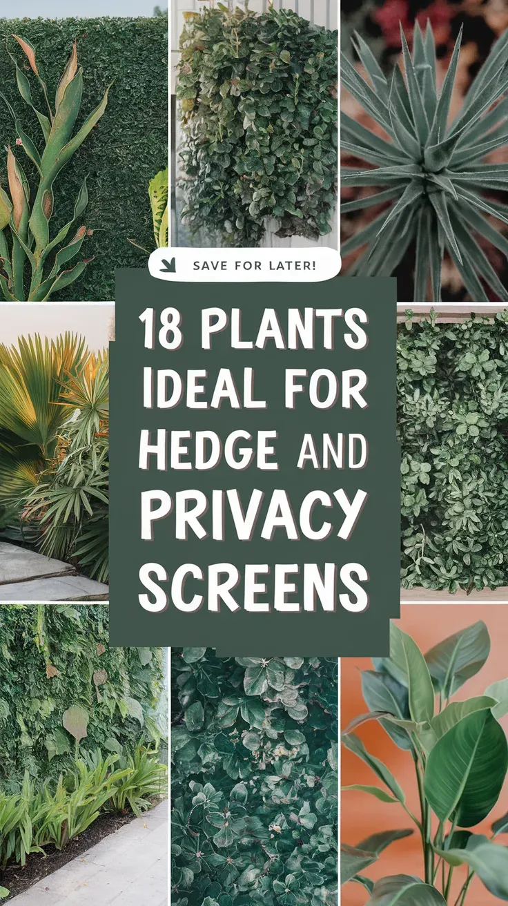 Plants Ideal for Hedge