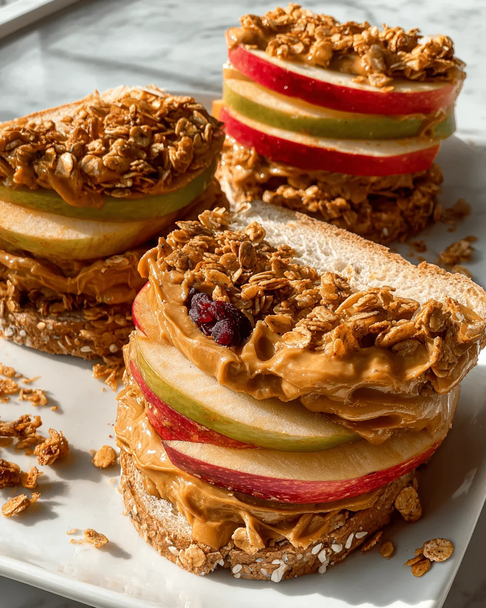 Apple & Peanut Butter Sandwiches