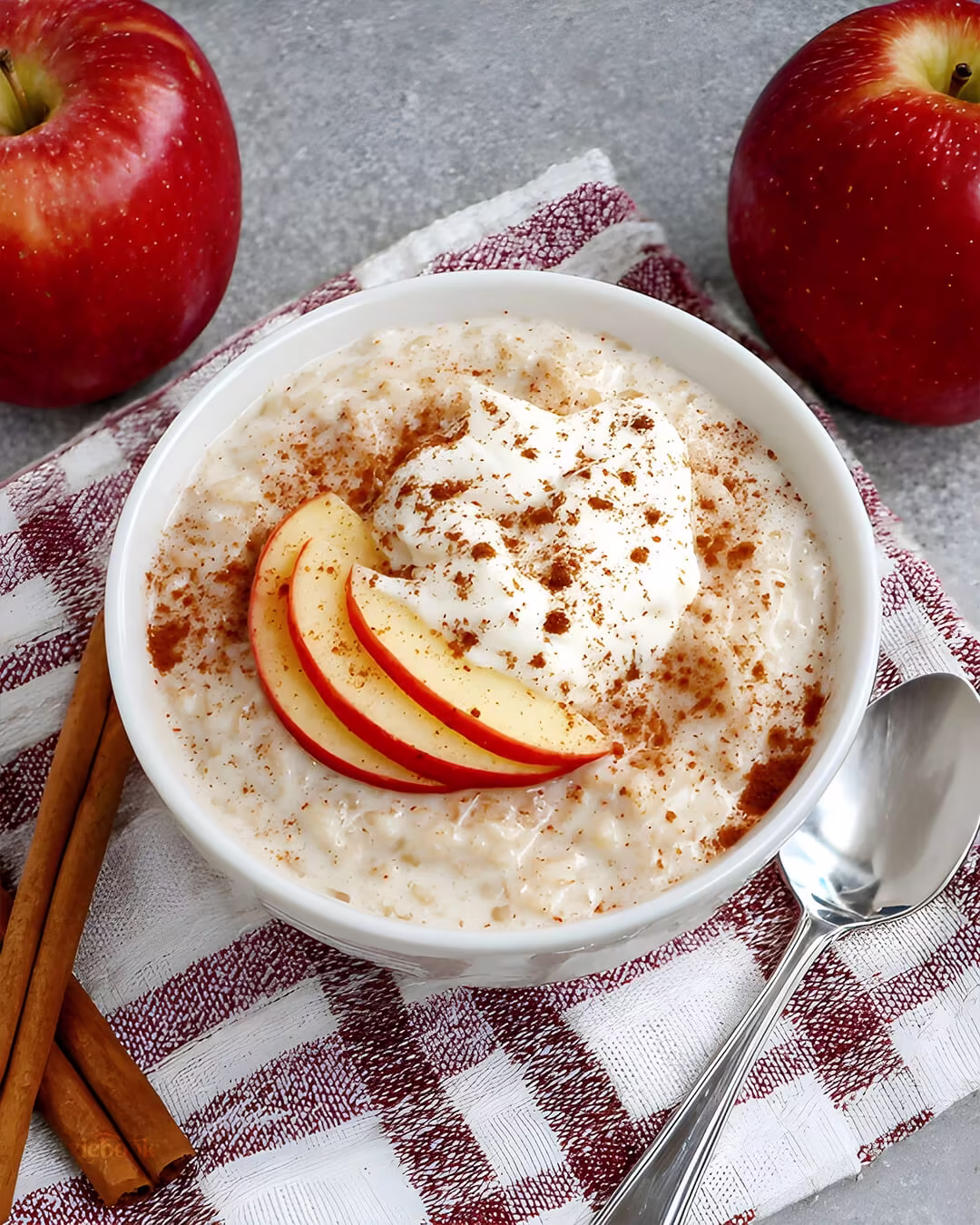 apple rice puddding