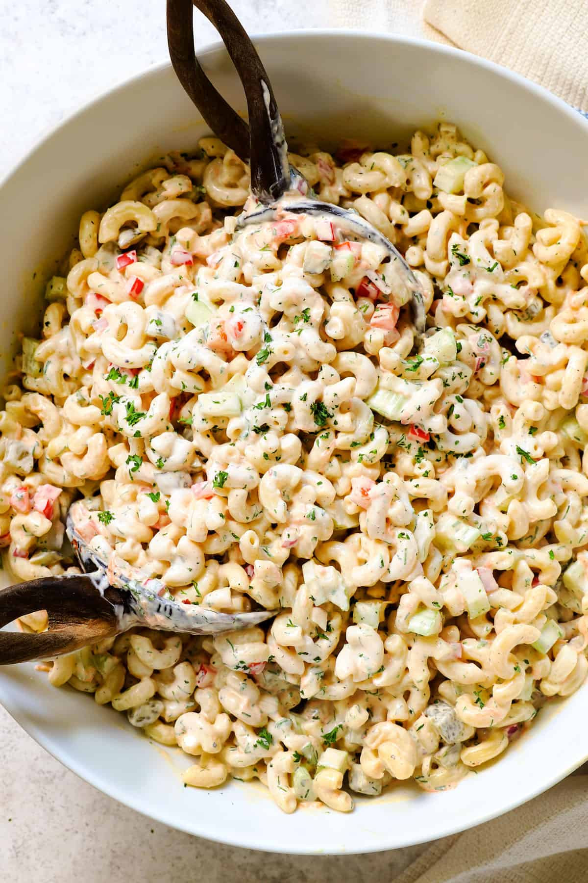 Creamy Garlic and Herb Macaroni Salad