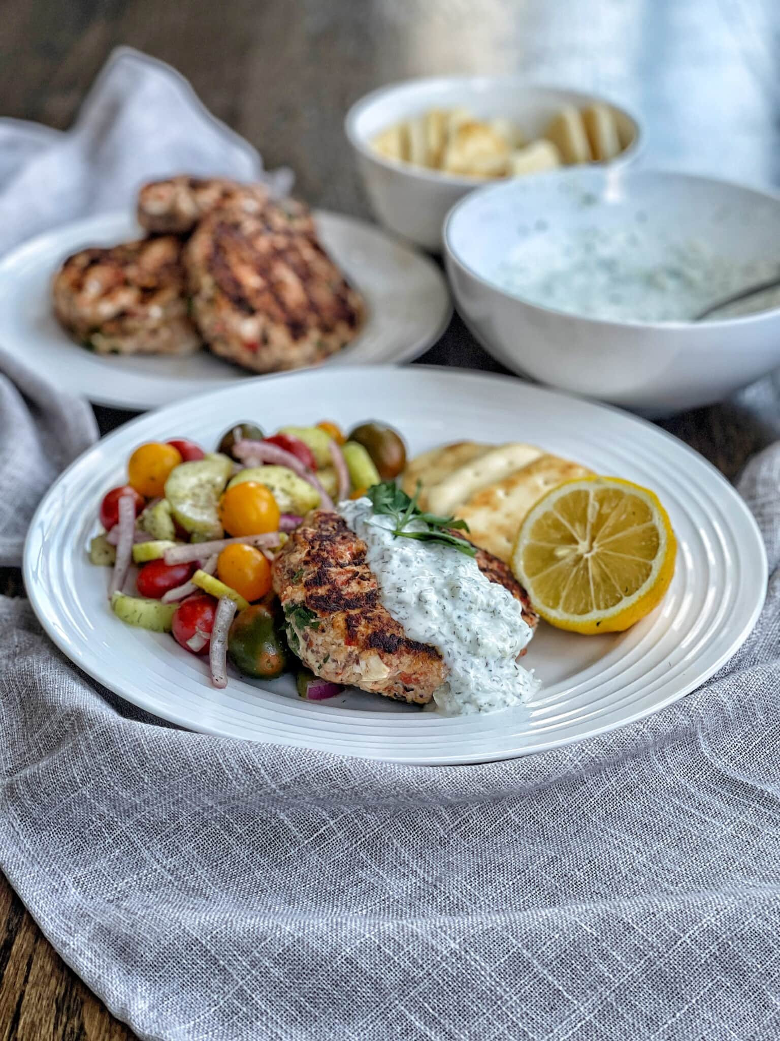 Greek Yogurt "Special Sauce" Burger Salad