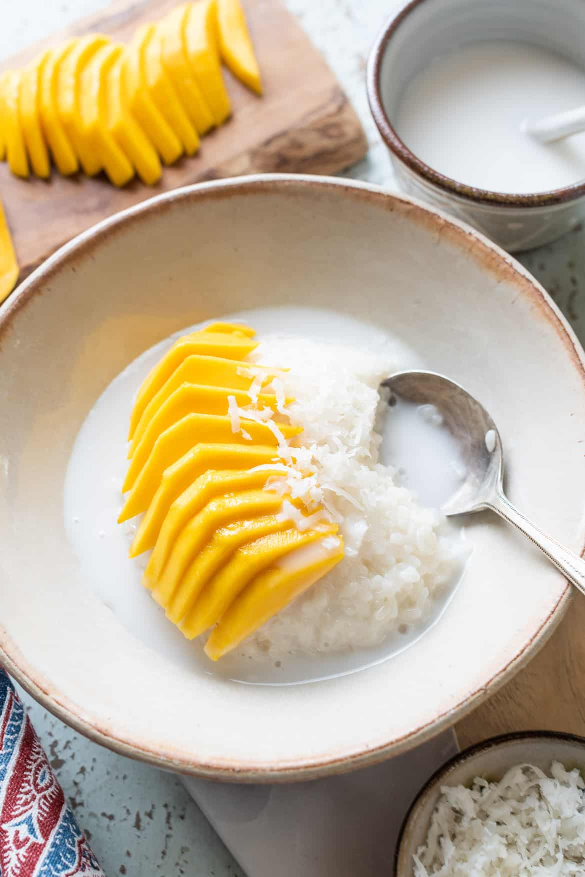 Coconut Sticky Rice with Mango
