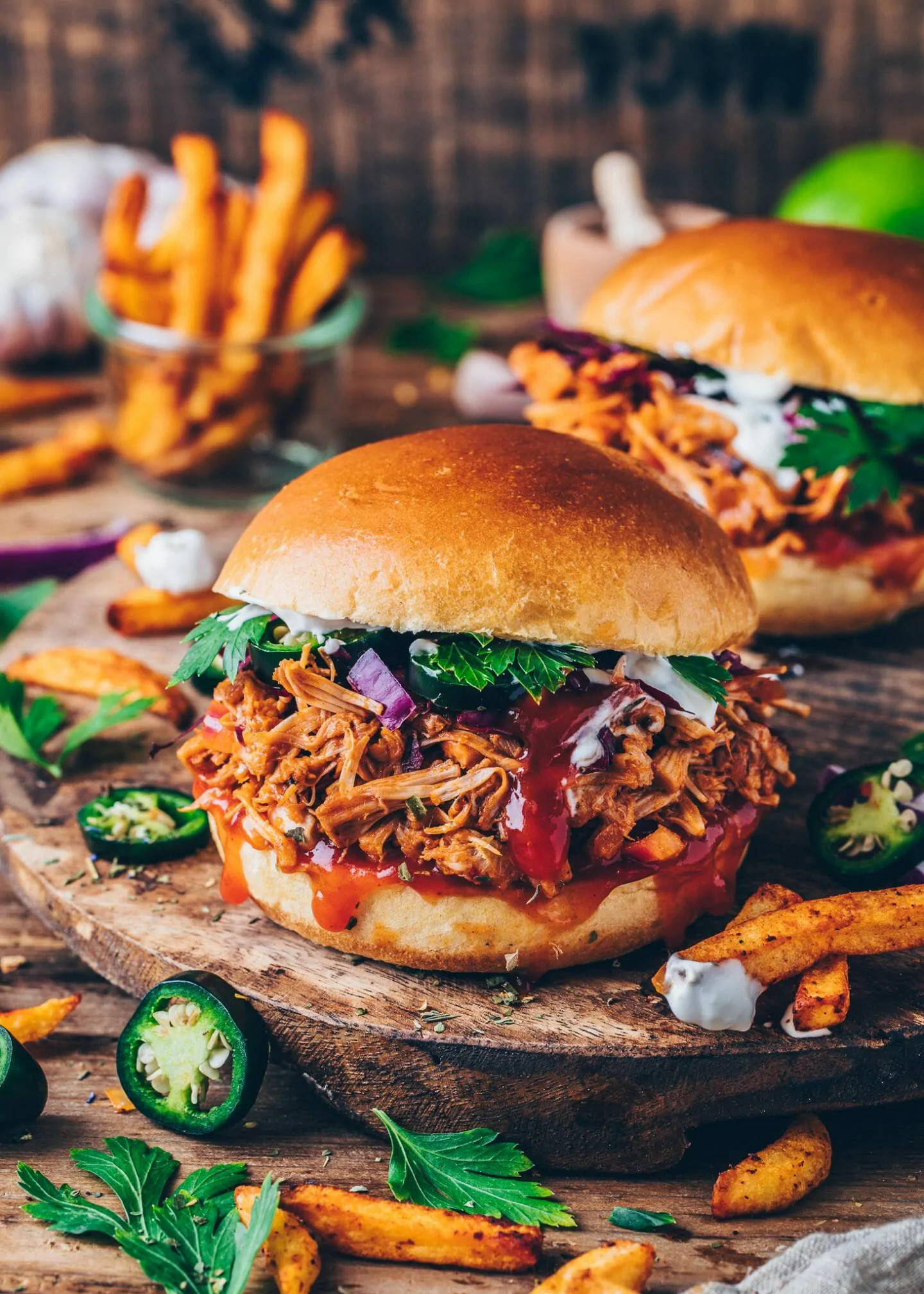 Jackfruit "Pulled Pork" Sliders