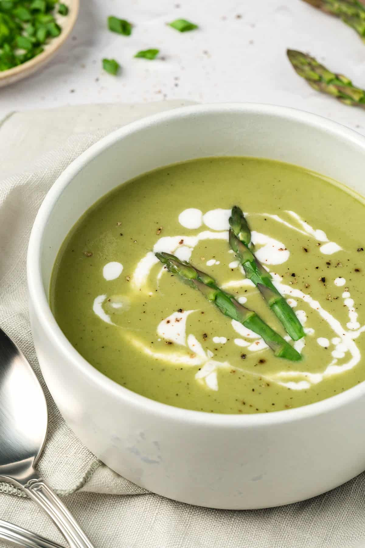 Keto Cream of Asparagus Soup
