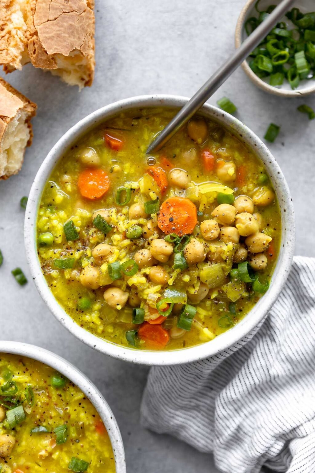 Lemon and Herb Chickpea Soup