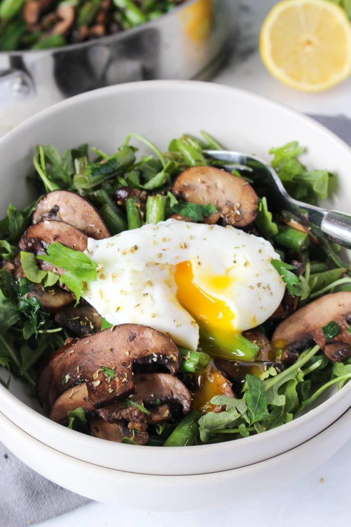Warm Green Bean and Mushroom Salad