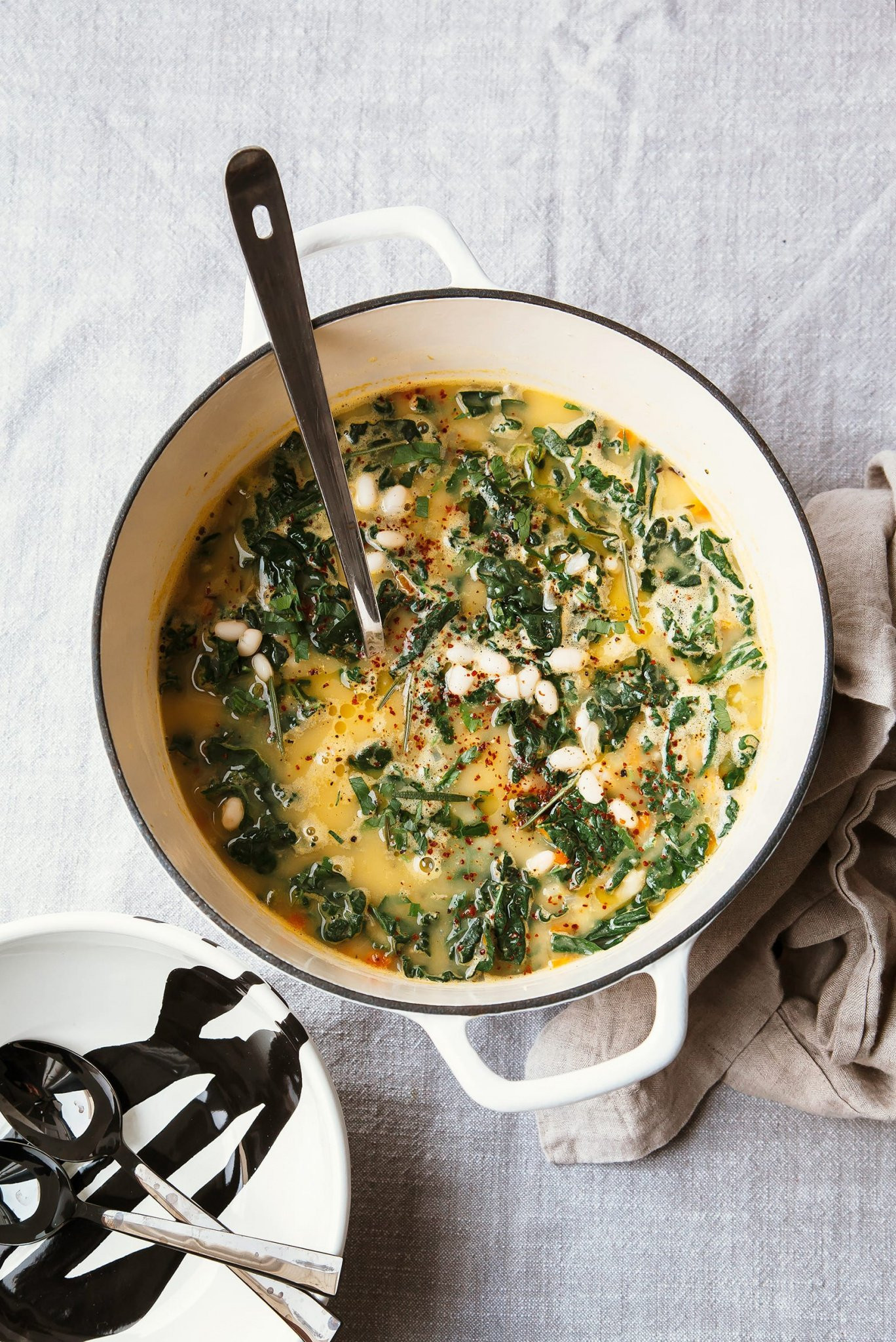 White Bean and Kale Broth