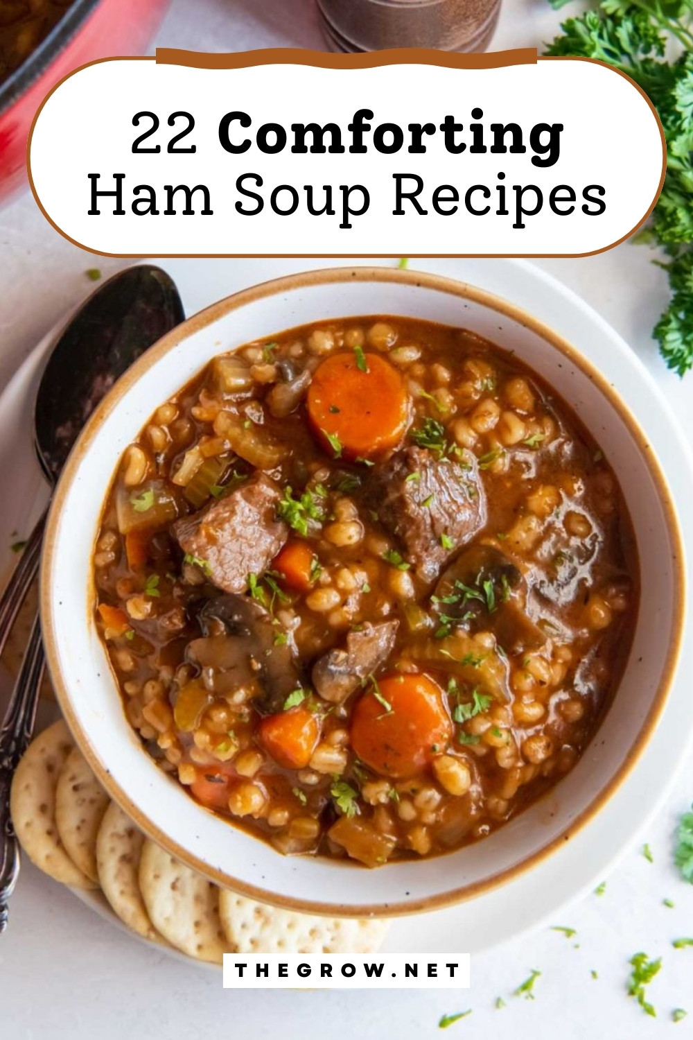 Comforting Ham Soup Recipes-pin