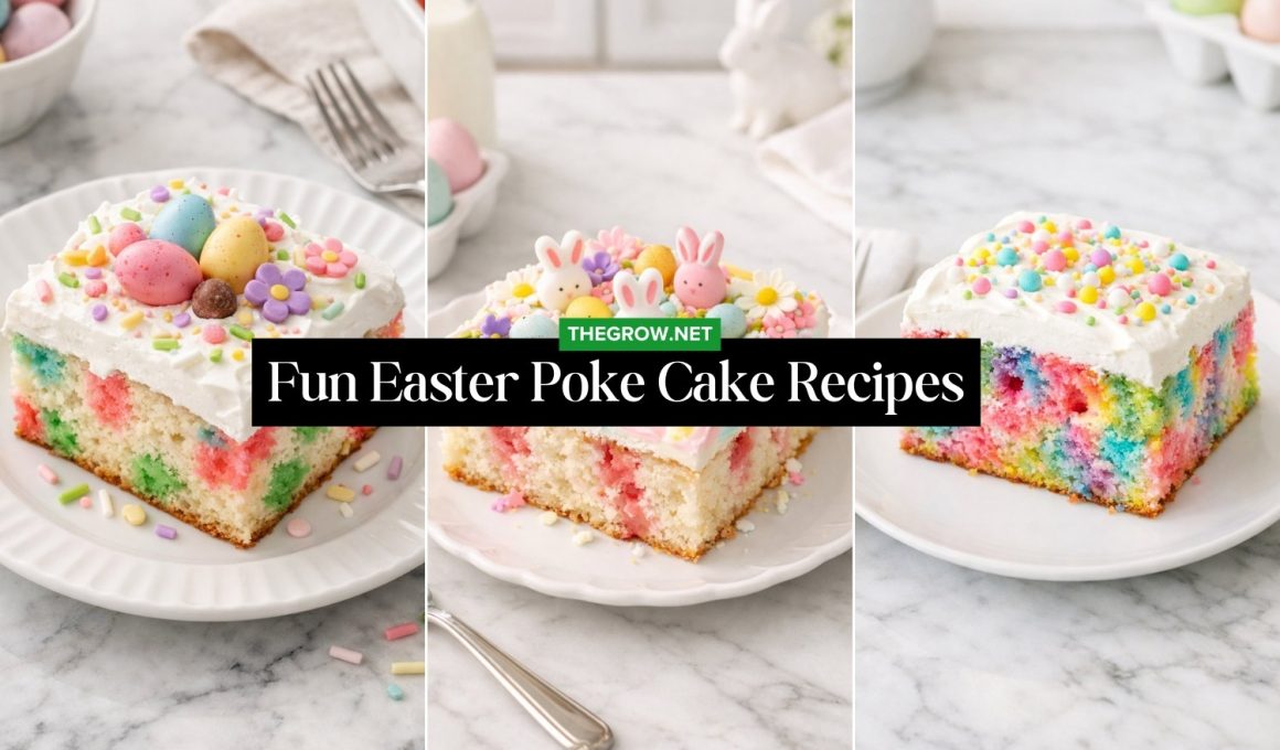 Fun Easter Poke Cake Recipes