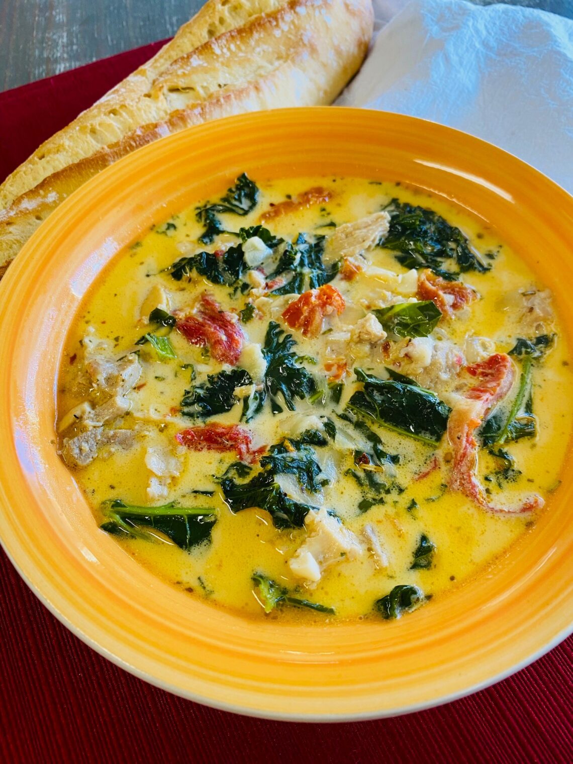 Creamy Tuscan Chicken Soup