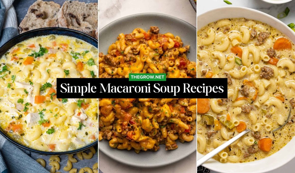 Simple Macaroni Soup Recipes