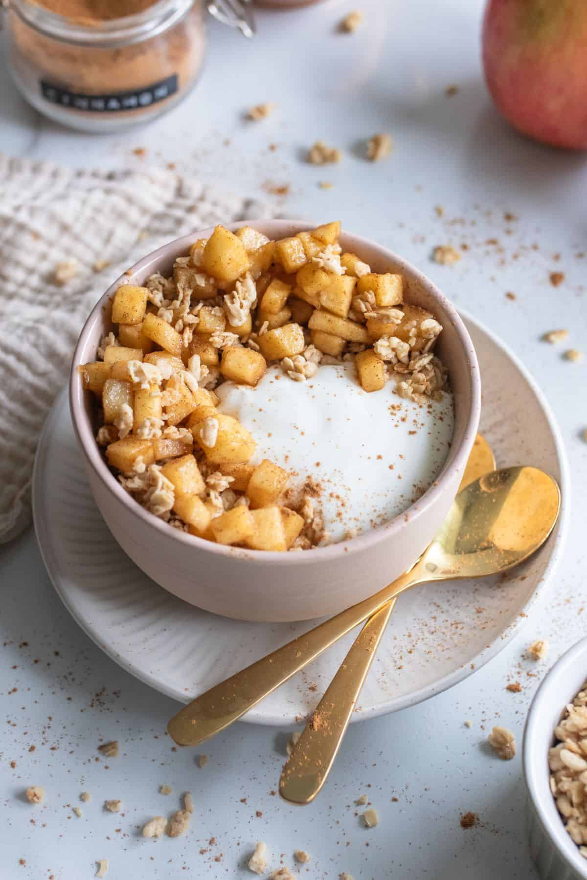 Apple Cinnamon Cottage Cheese Salad