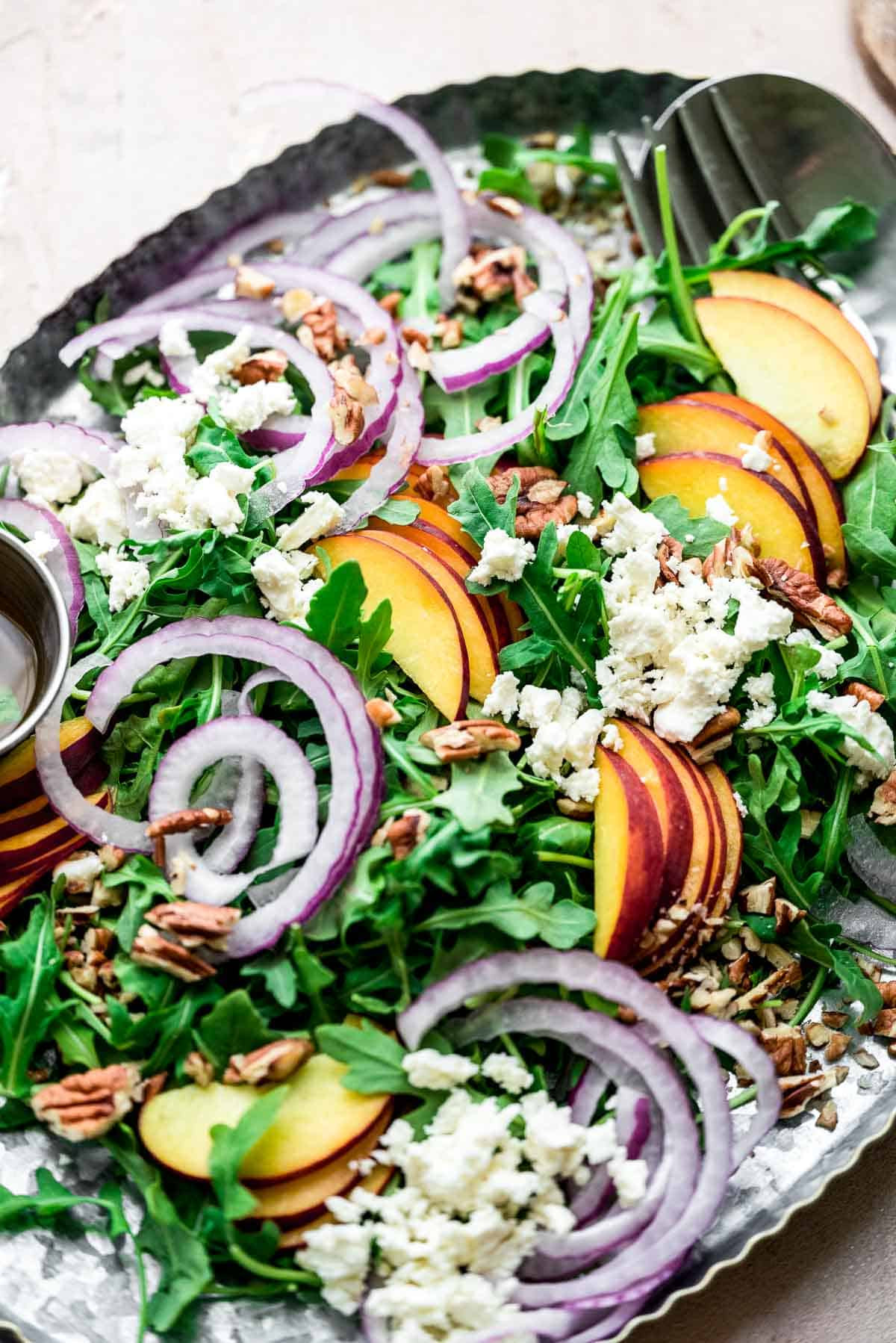Arugula Peach Salad