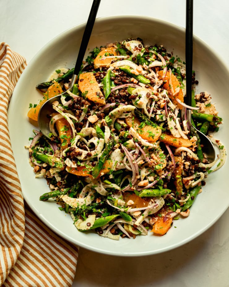 Asparagus and Lentil Salad