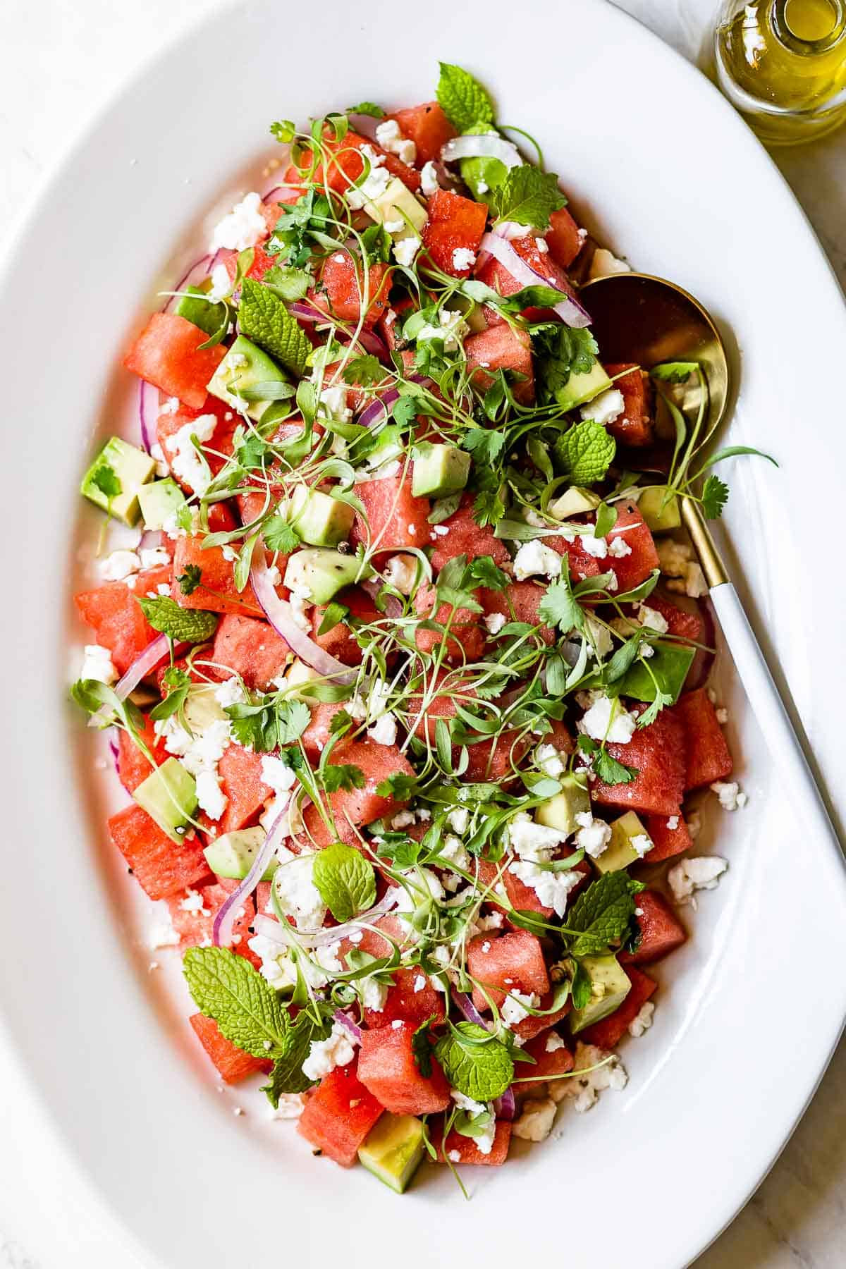 Avocado Watermelon Feta Salad