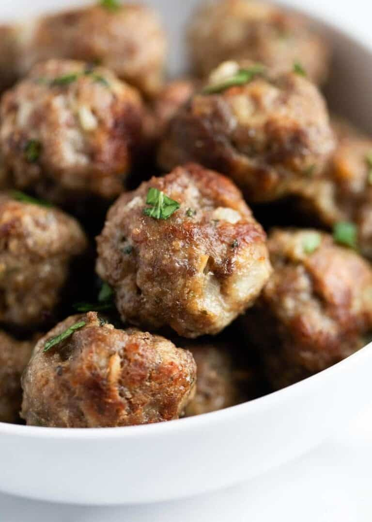 Baked "No-Fuss" Meatballs