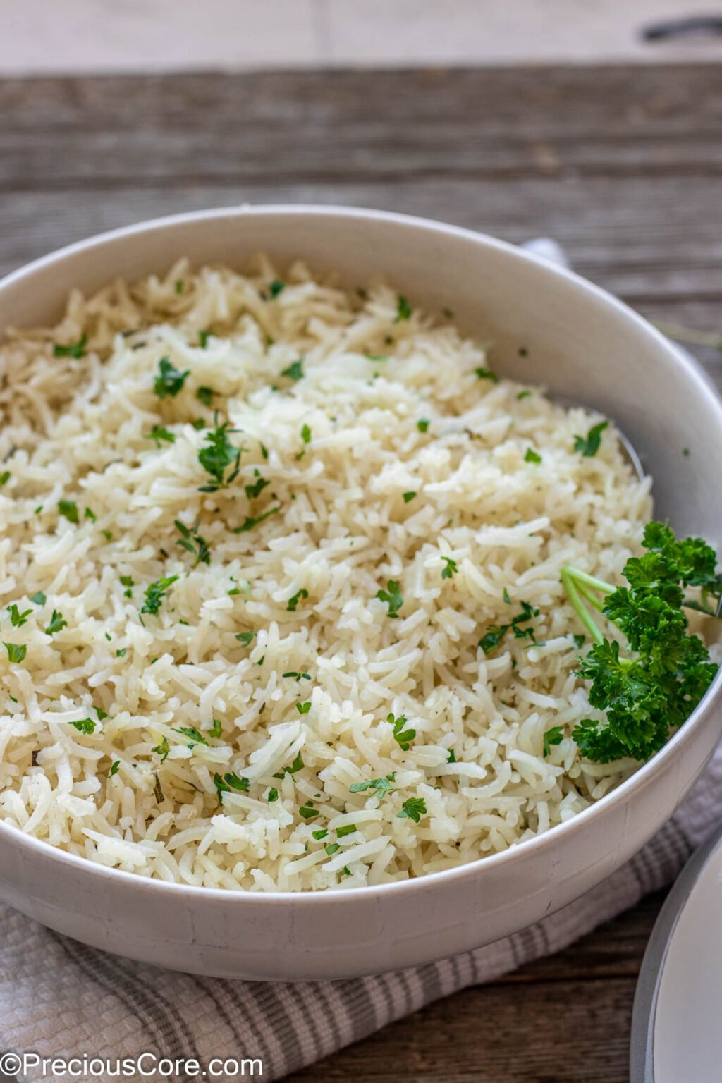 Basic Garlic Herb Rice