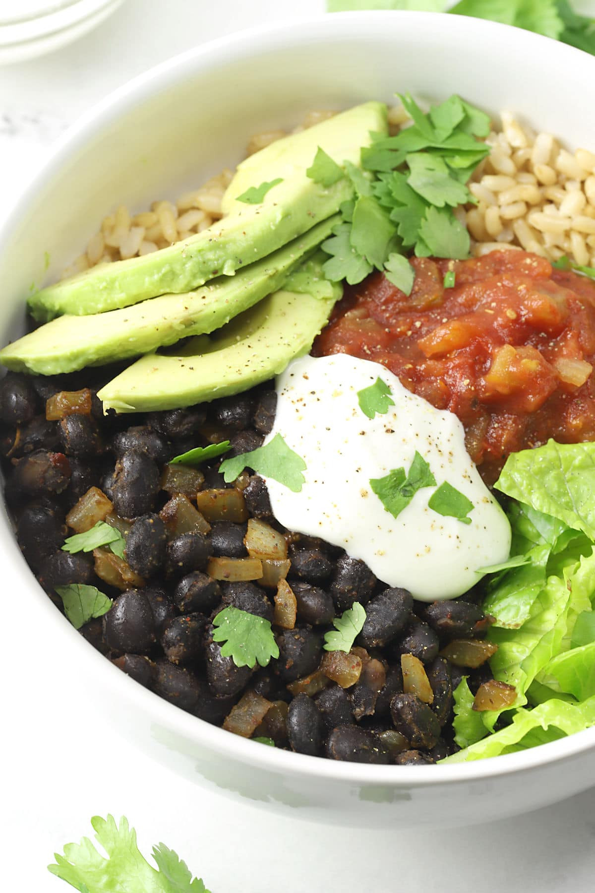Black Bean and Rice Burrito Bowls