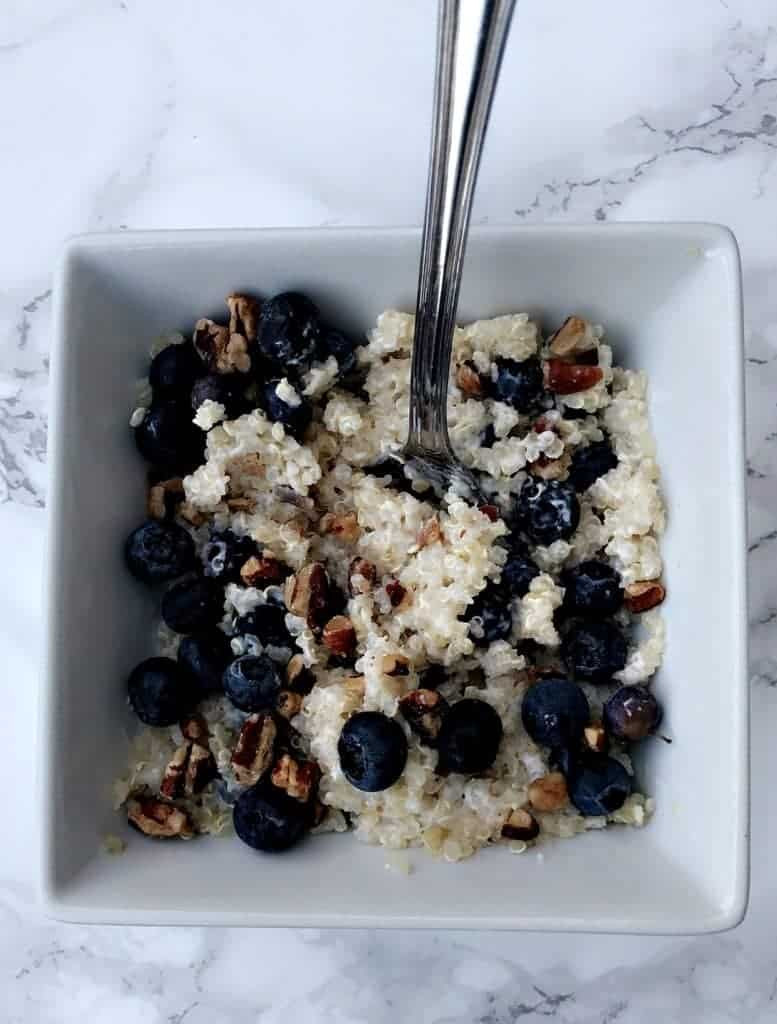 Blueberry Quinoa Breakfast Bowl