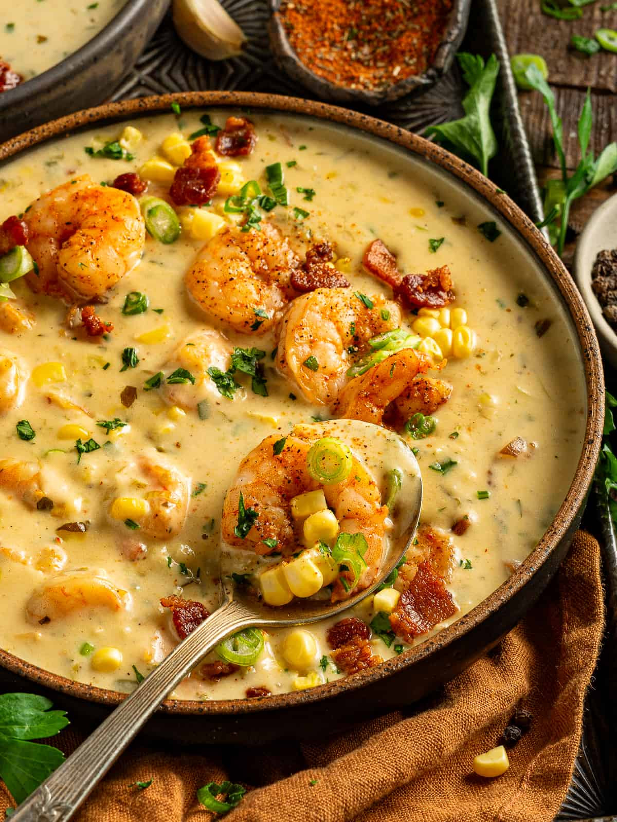 Corn and Shrimp Bisque
