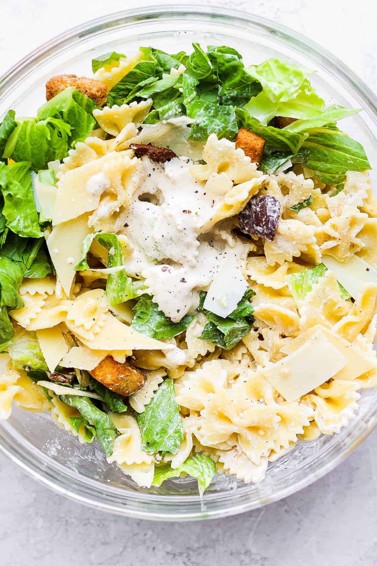 Creamy Caesar Pasta Salad