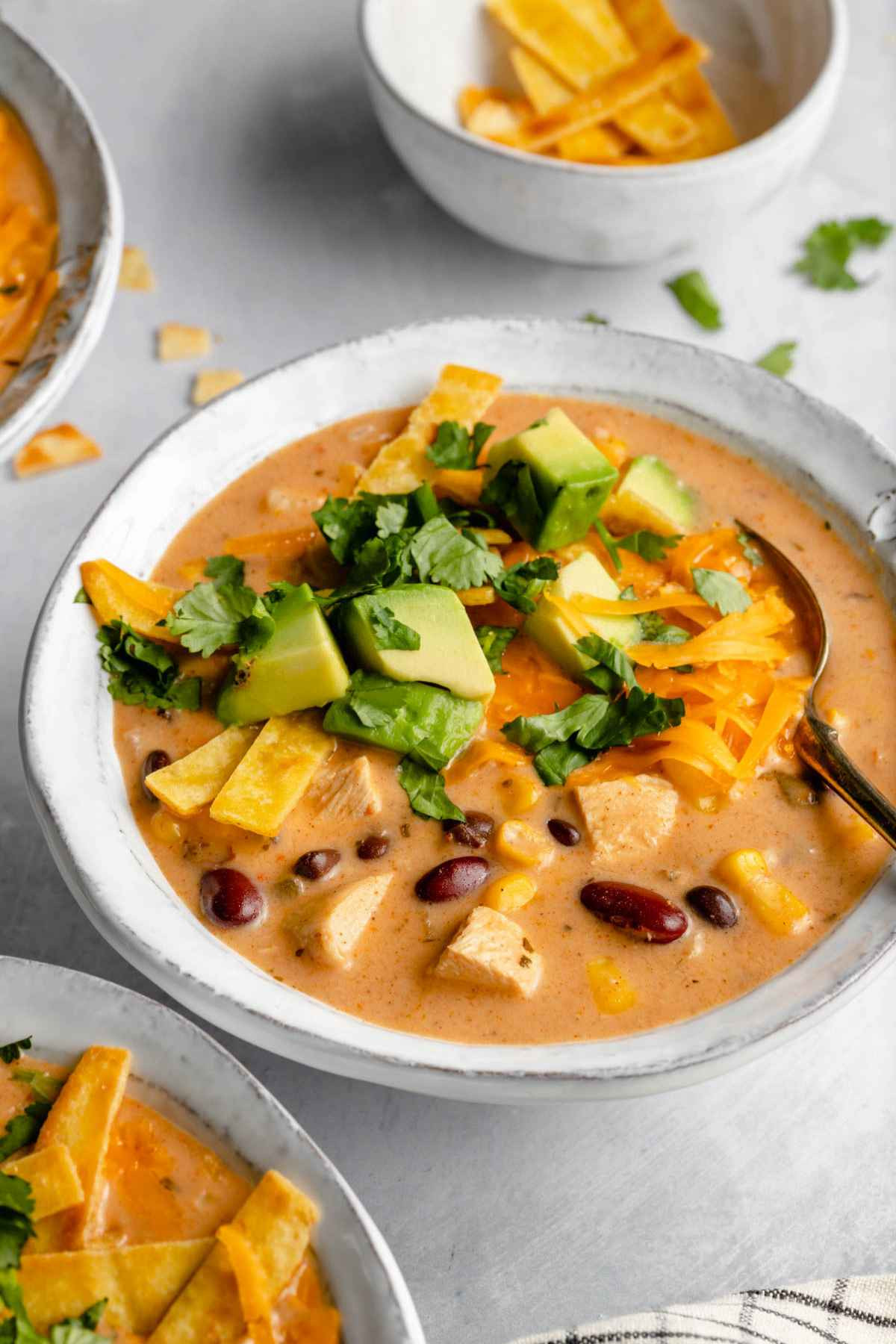 Creamy Chicken Tortilla Soup
