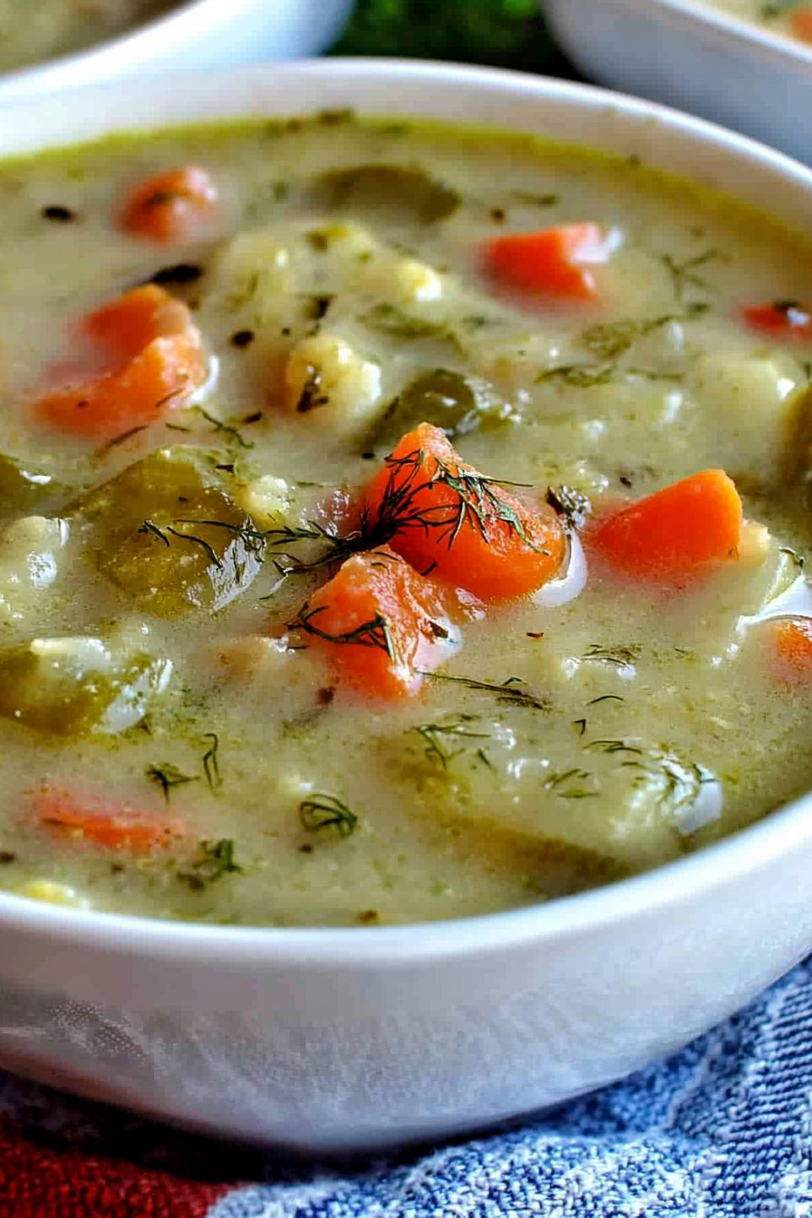 Creamy Dill Pickle Soup