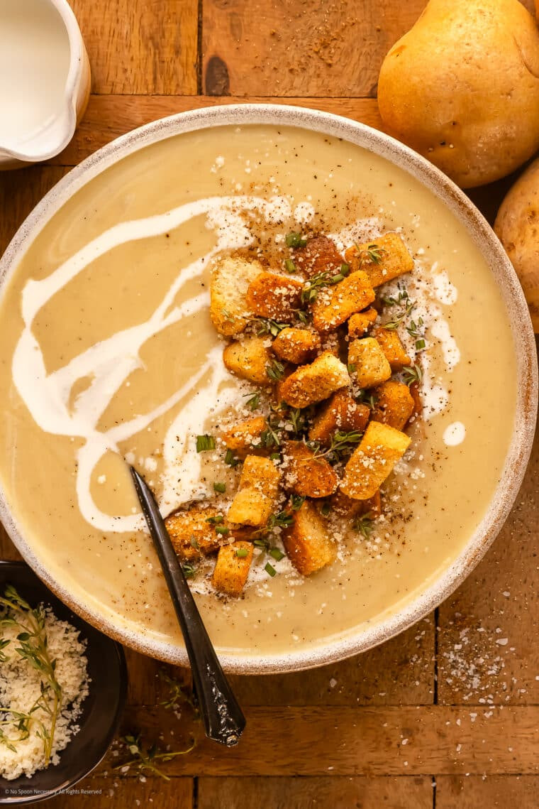 Creamy Garlic Potato Soup