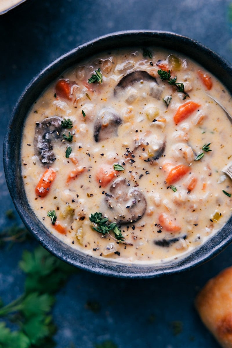 Creamy Ham and Mushroom Soup