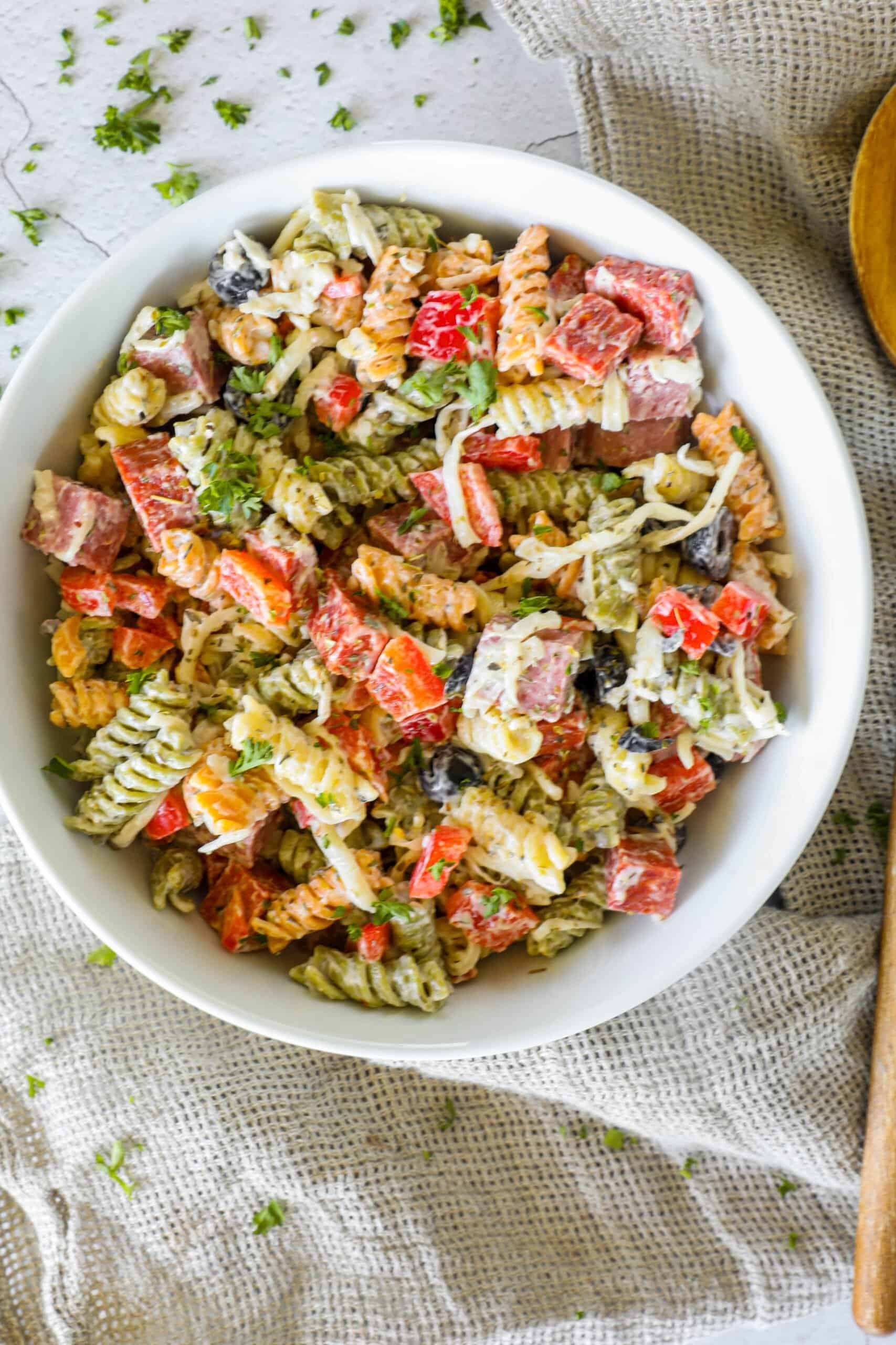 Creamy Italian Pasta Salad