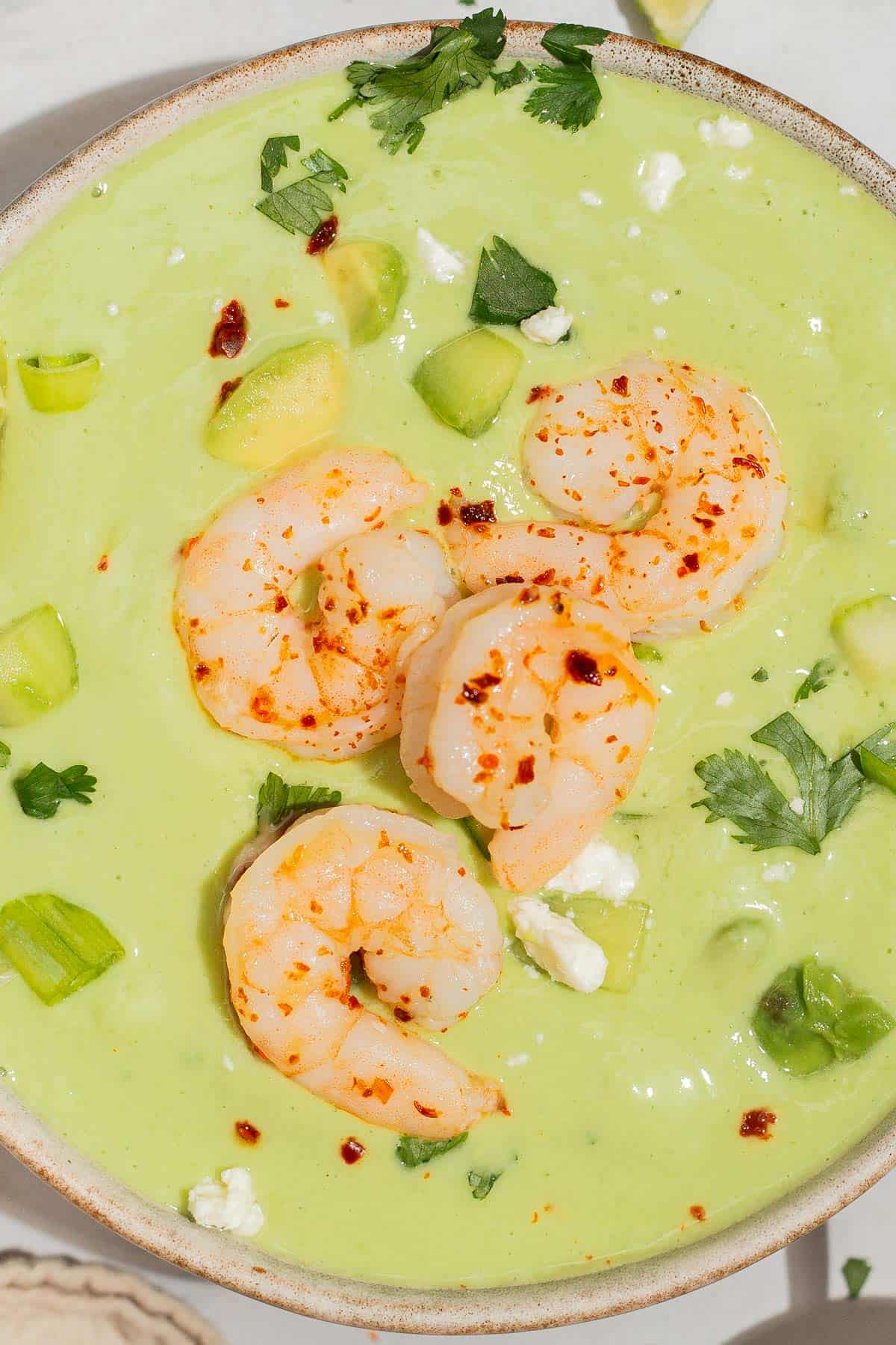 Creamy Shrimp and Avocado Soup