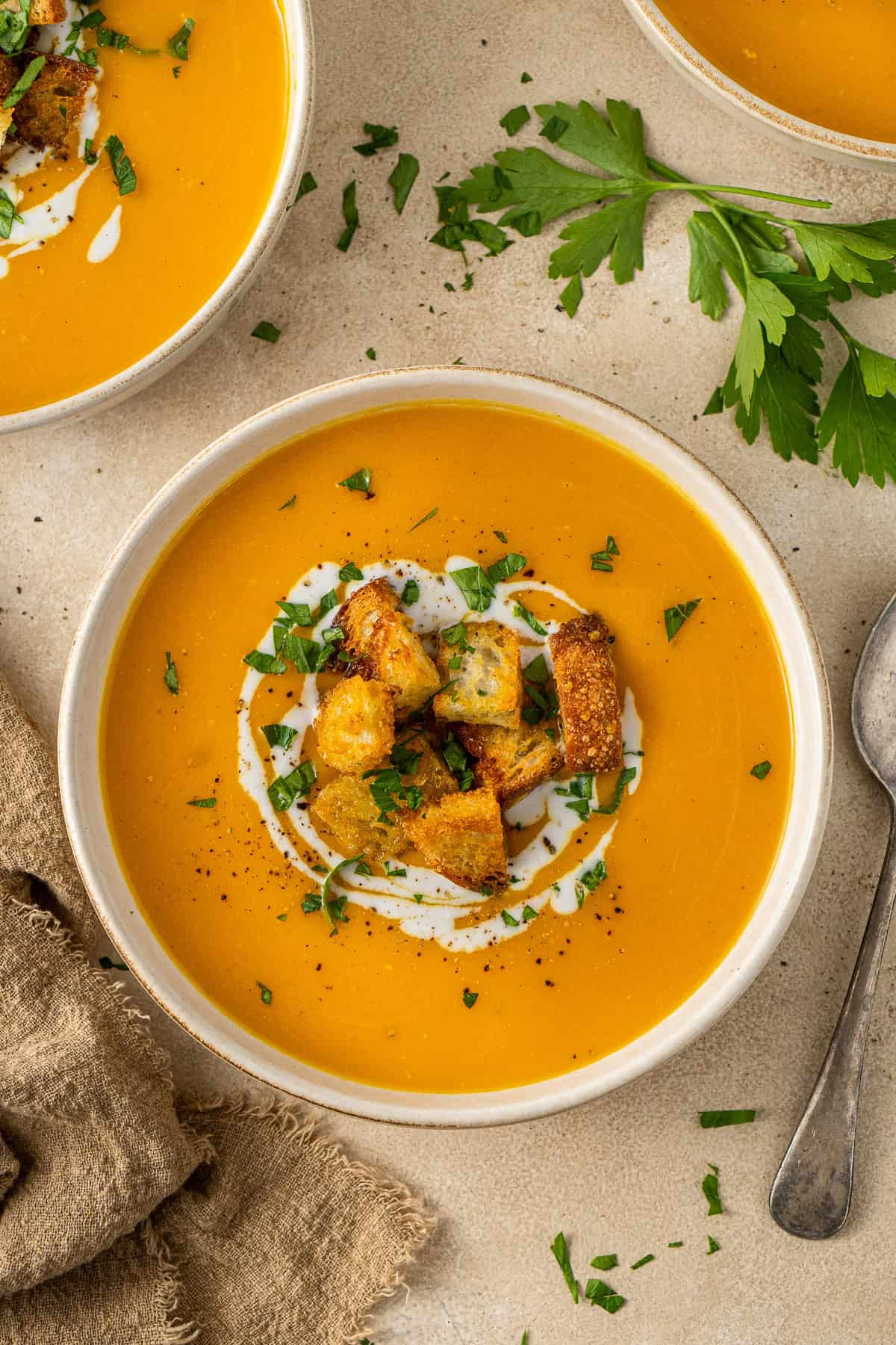 Creamy Turmeric Sweet Potato Soup