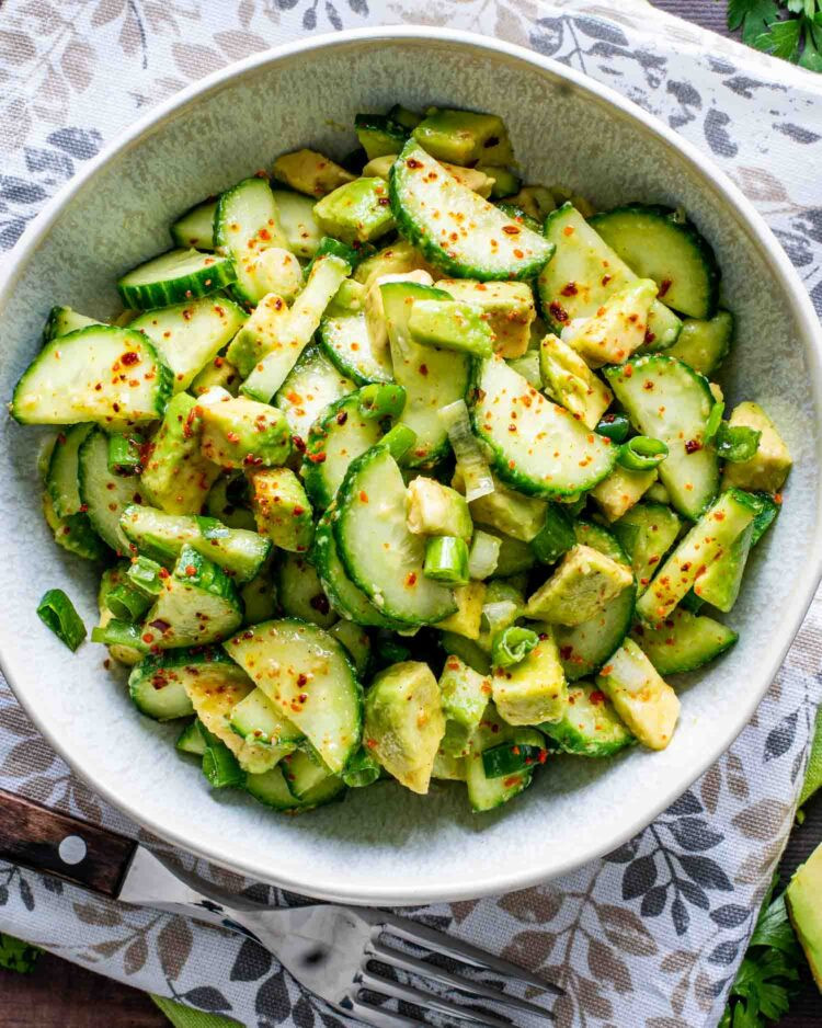 Cucumber Avocado Salad
