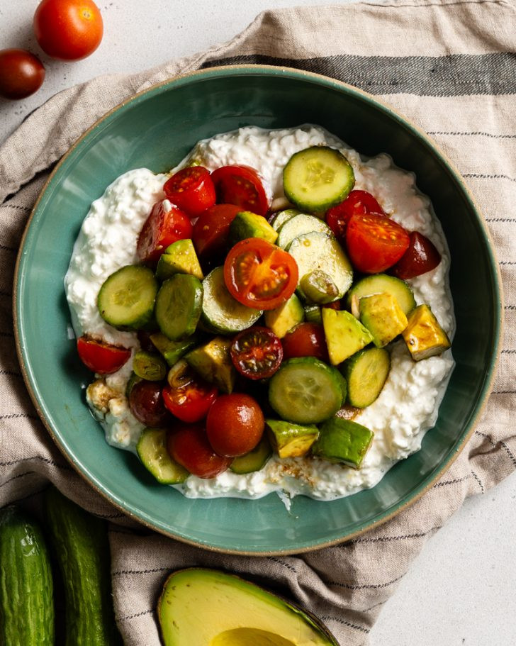 Cucumber Dill Cottage Cheese Salad