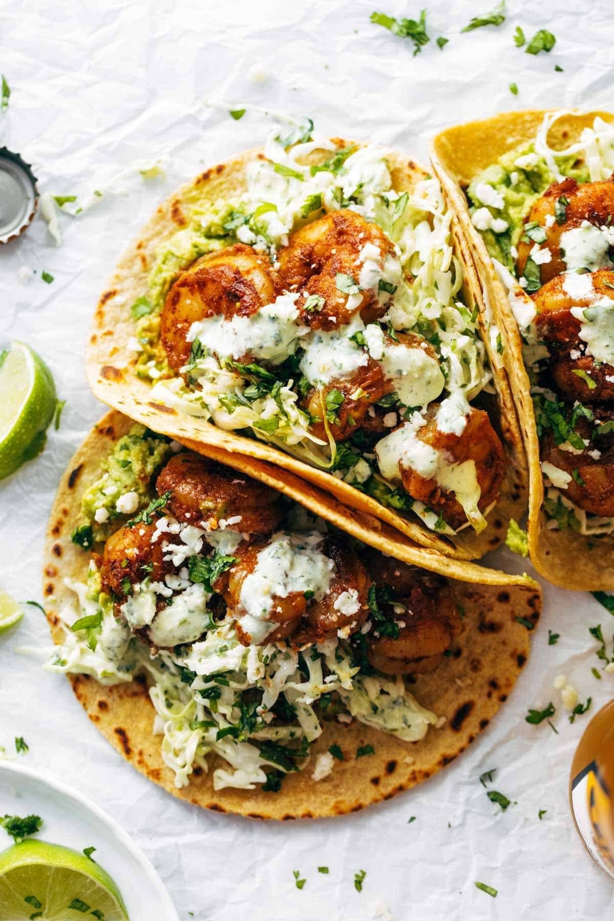 Garlic Lime Shrimp Tacos