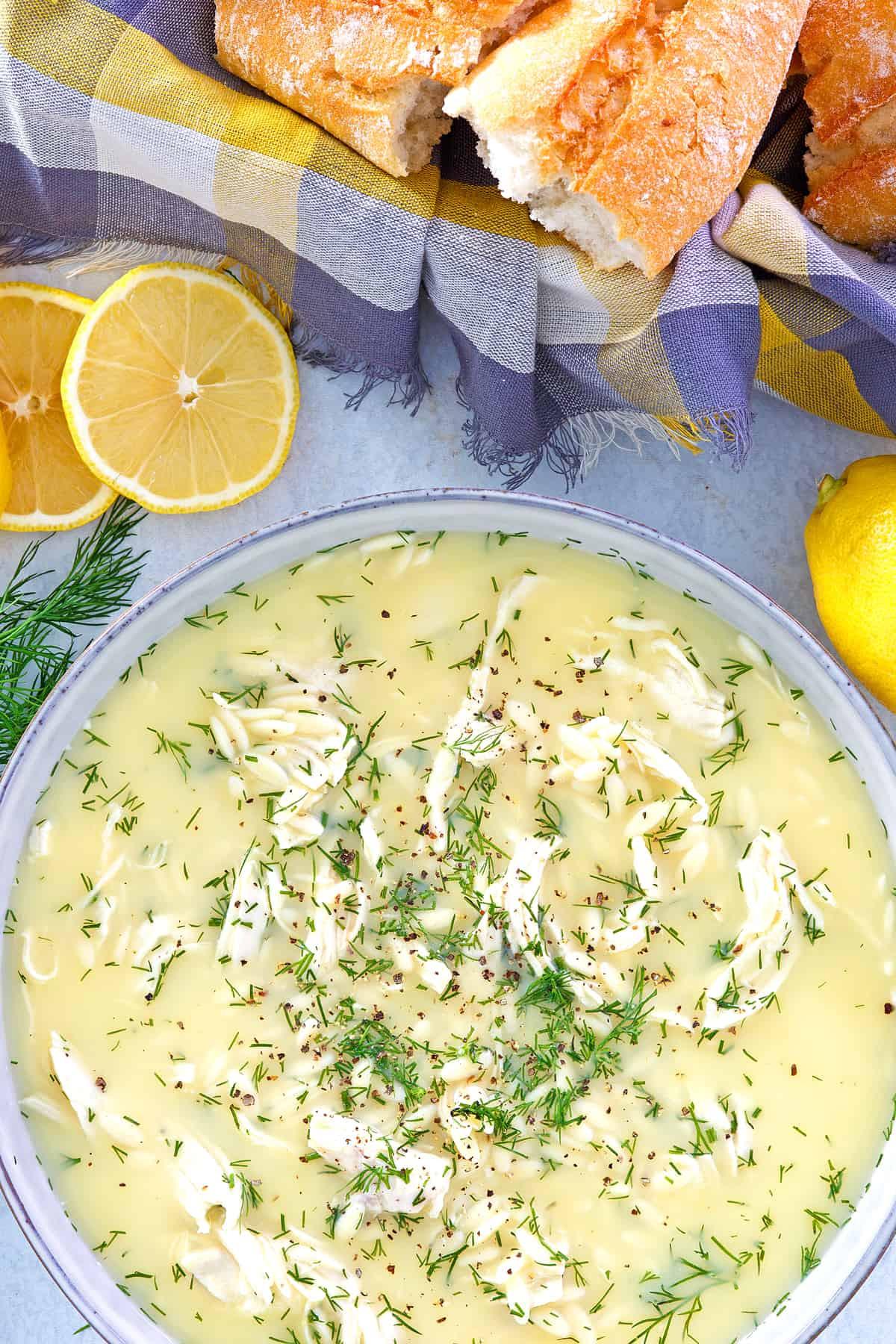 Greek Shrimp and Lemon Rice Soup (Avgolemono)