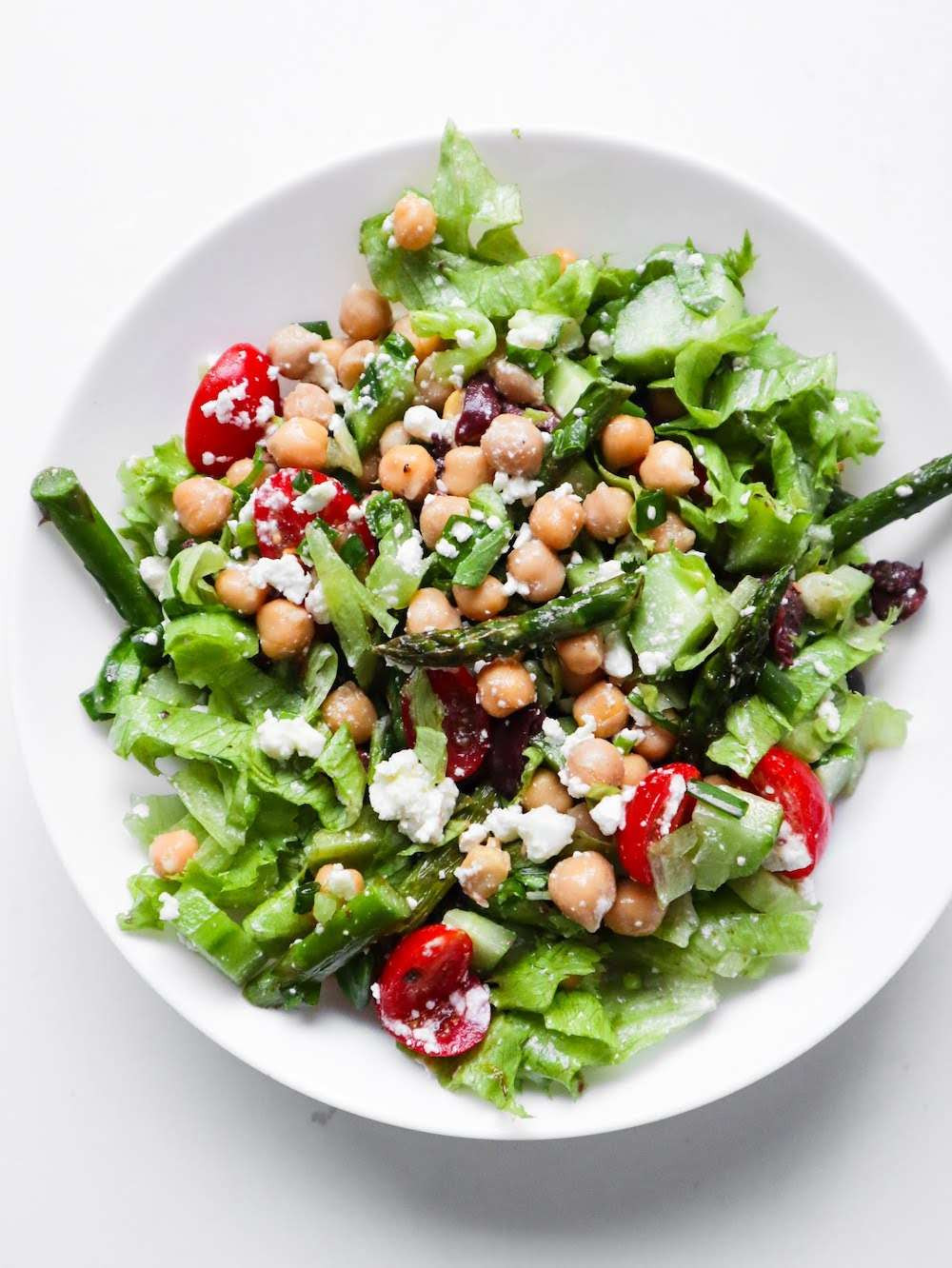 Grilled Asparagus and Chickpea Salad