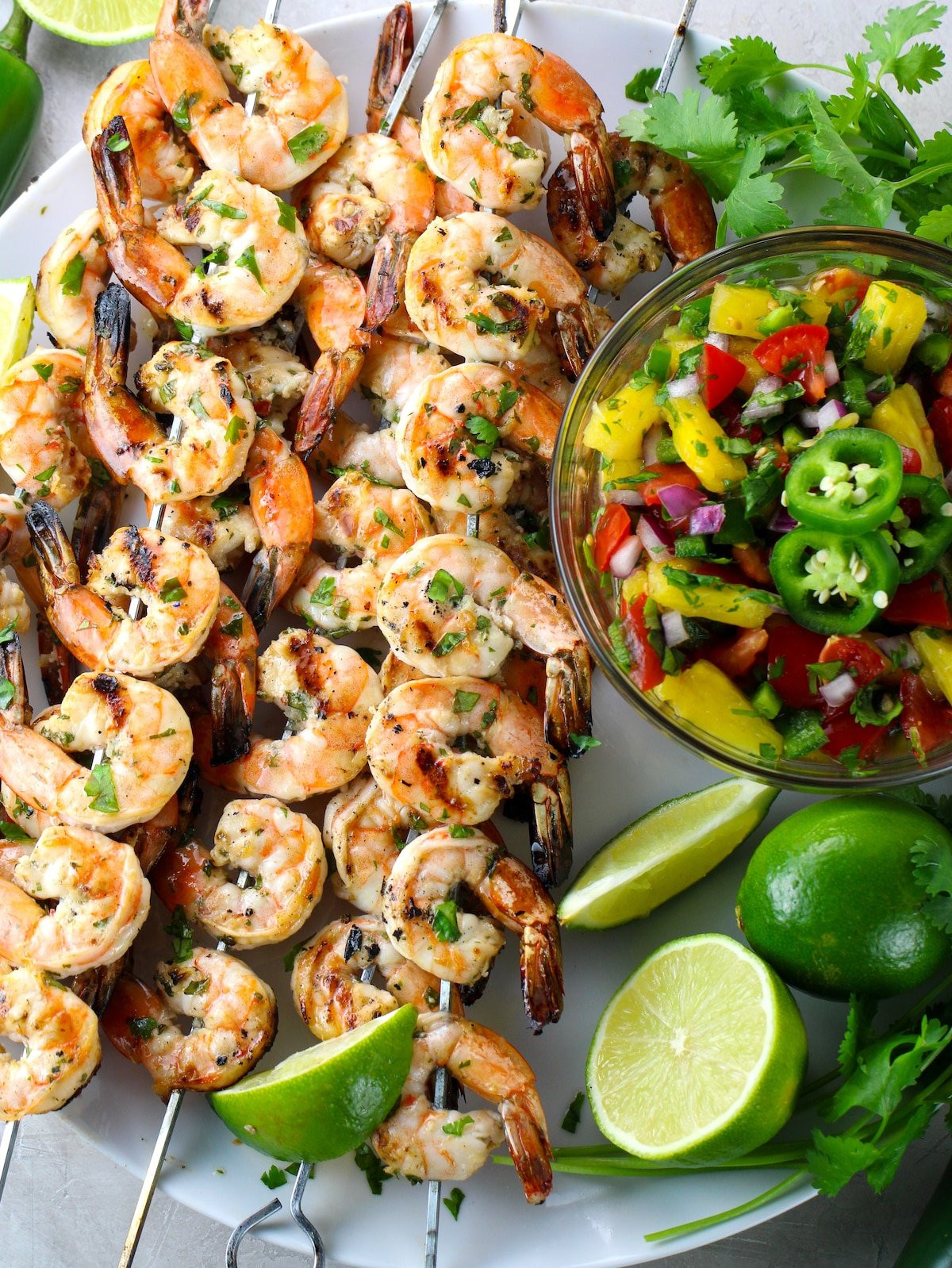 Grilled Shrimp with Pineapple Salsa