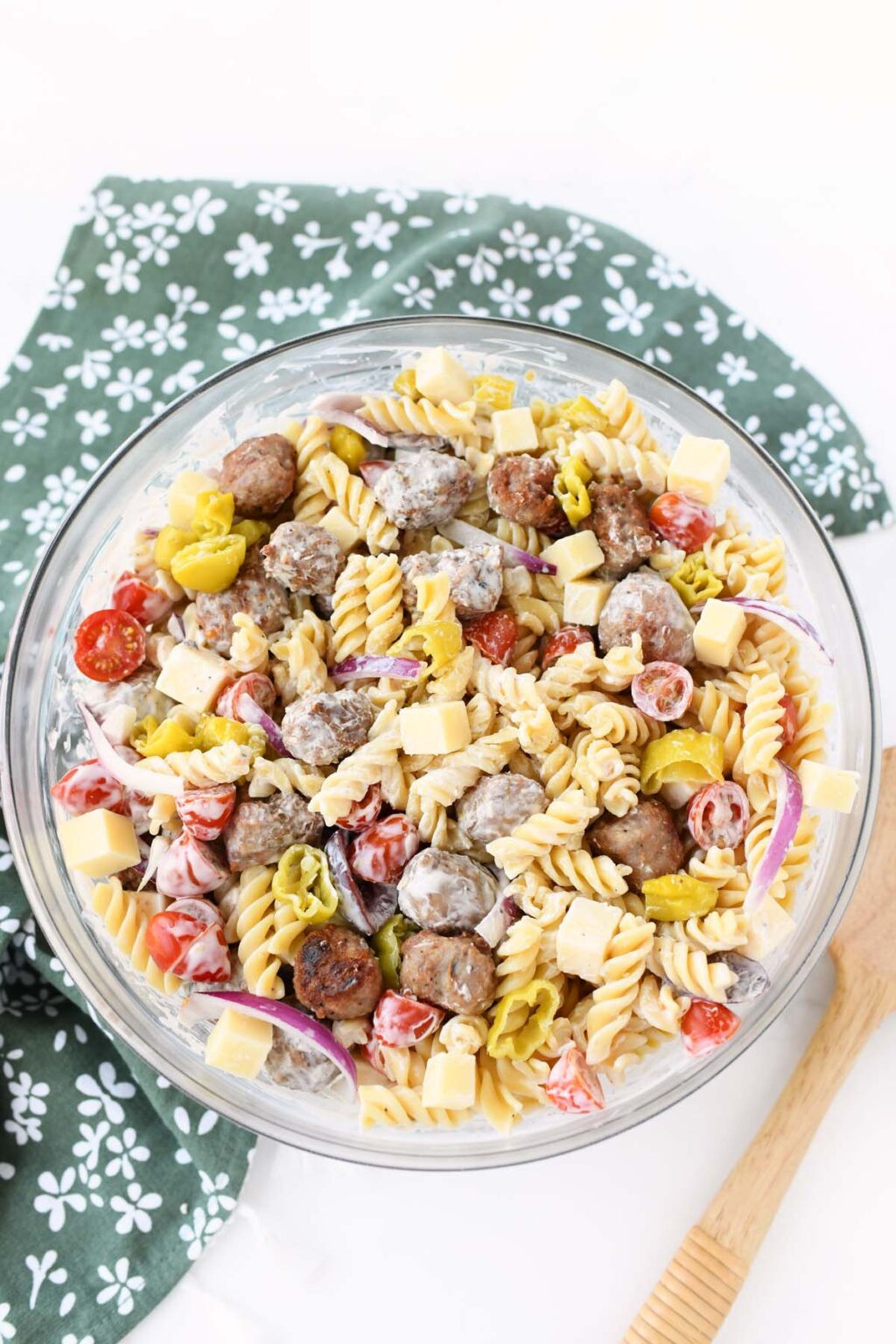 Italian Sausage and Pepper Pasta Salad